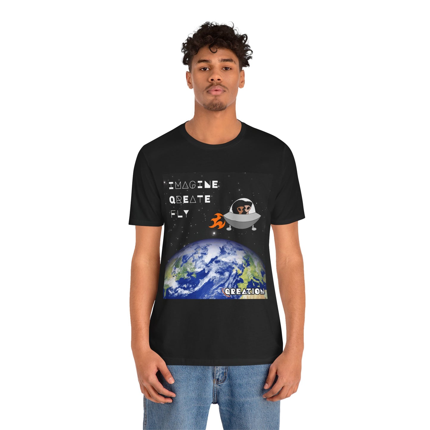 "Imagine, Qreate, Fly" T-shirt