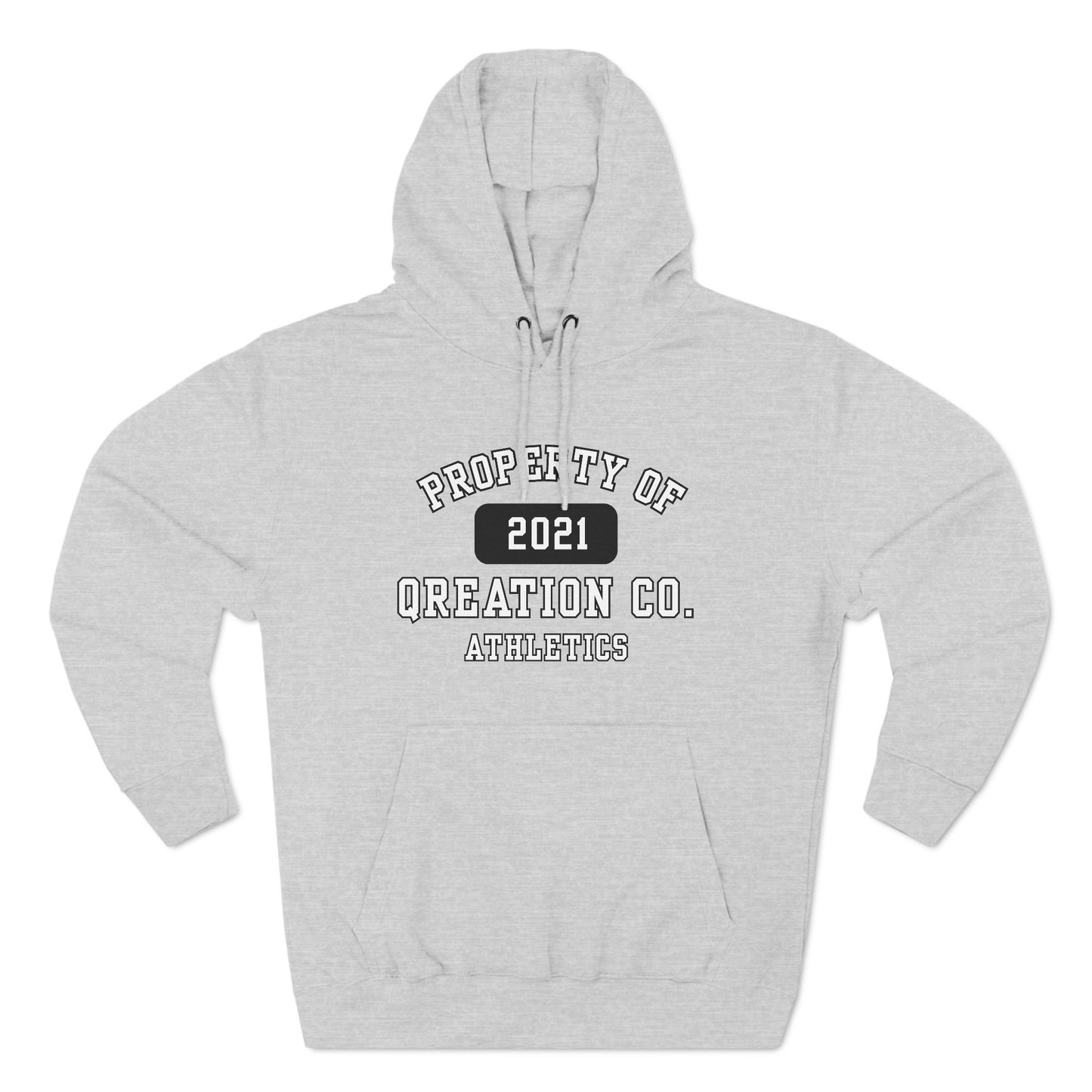 "Qreation Co. Athletics" Hoodie - Cozy Fleece Sweatshirt