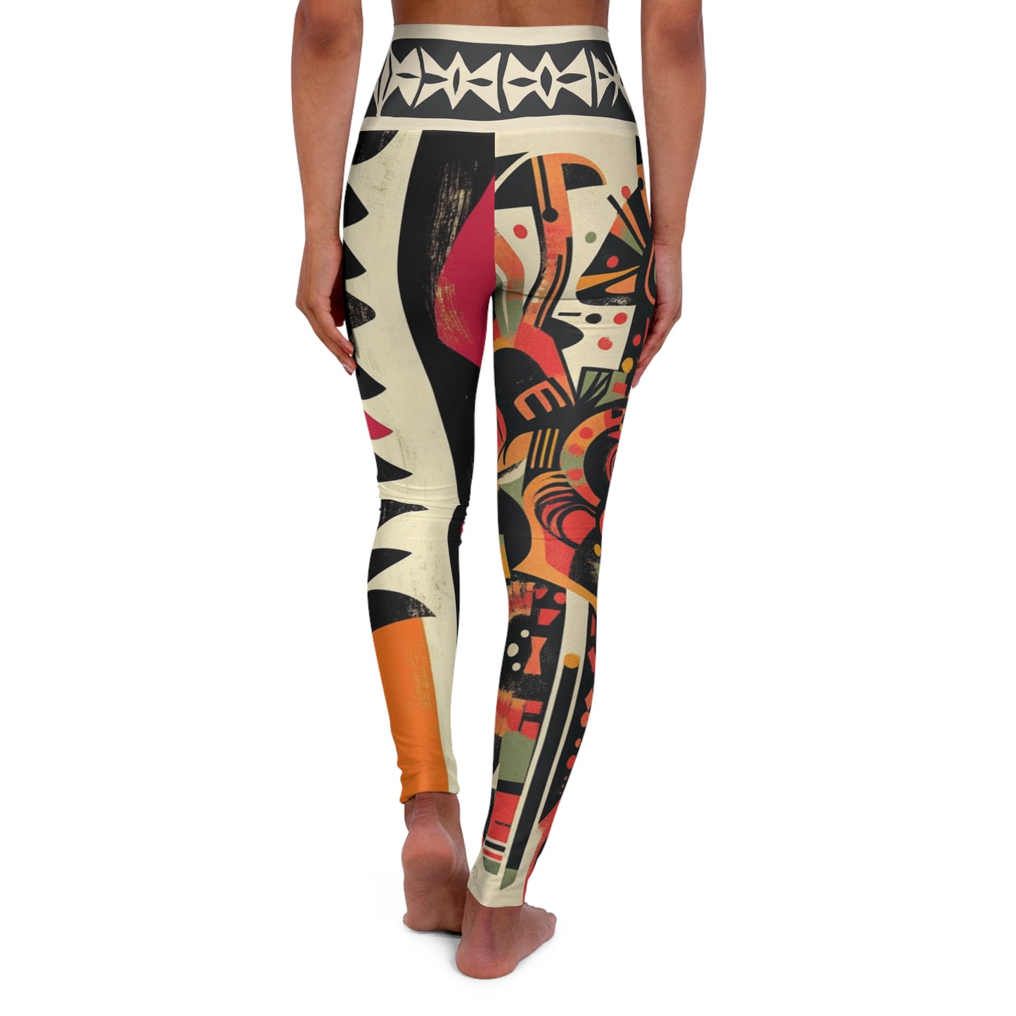 Tribal Adventure - High Waisted Yoga Leggings - Comfortable & Stylish Activewear for Fitness Lovers
