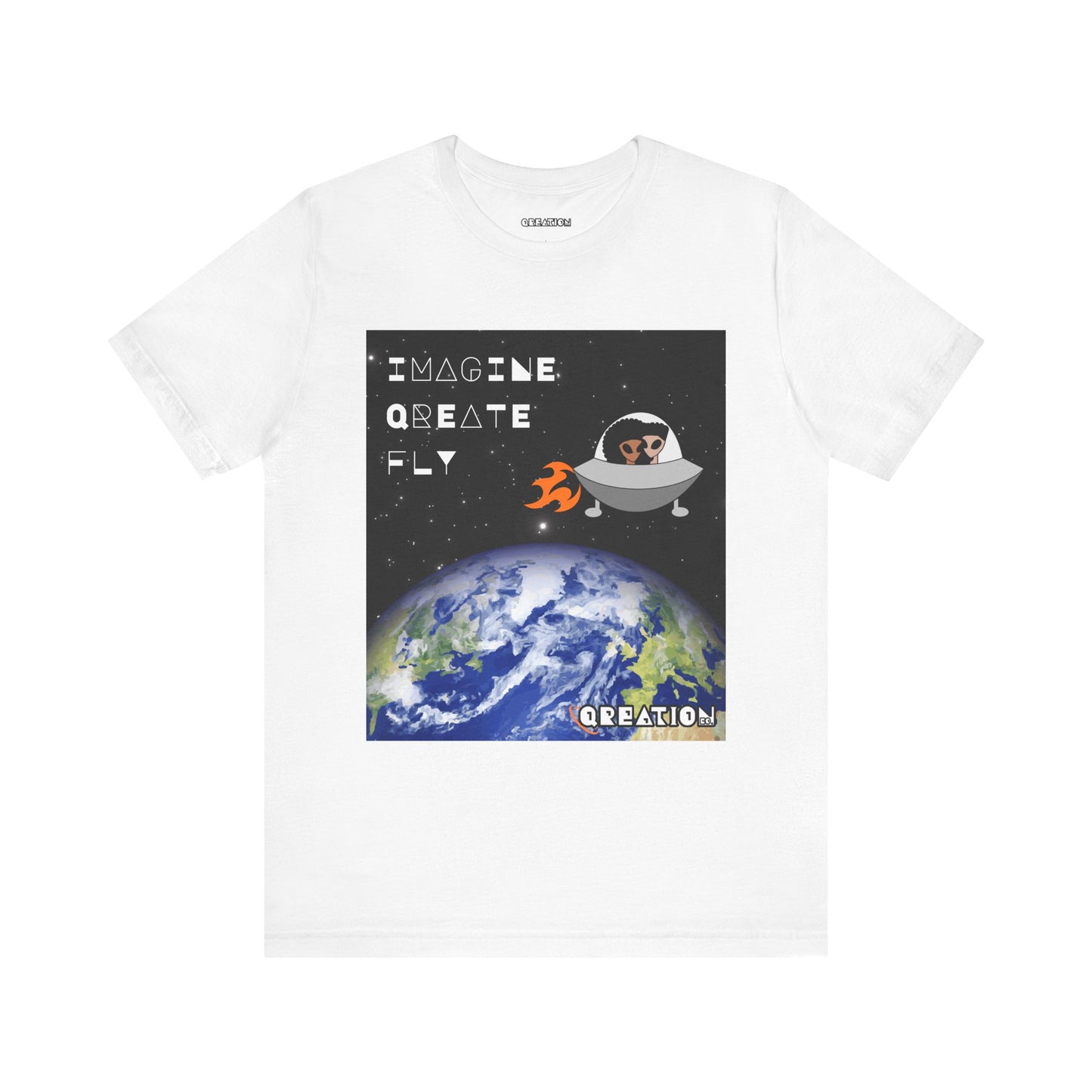 "Imagine, Qreate, Fly" T-shirt