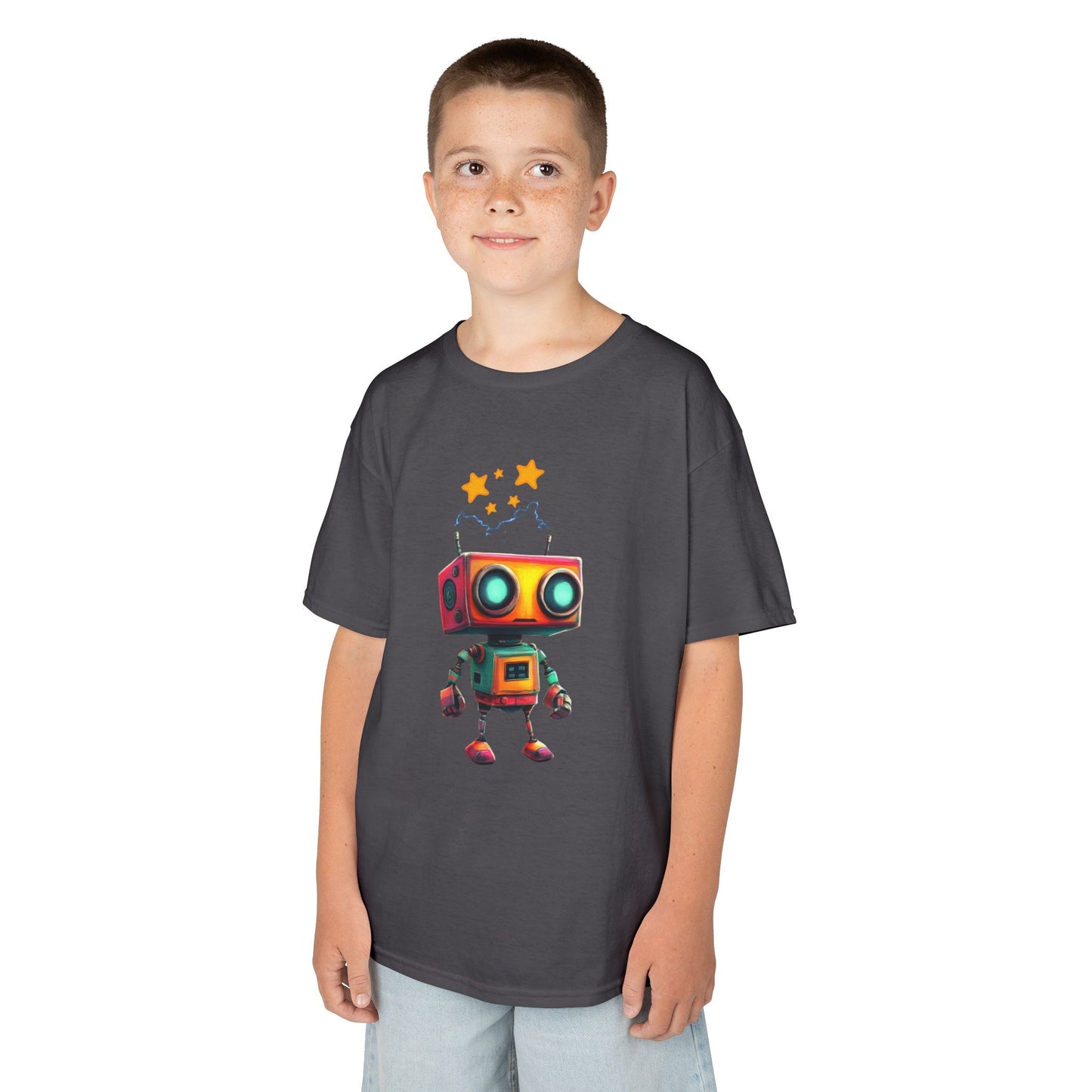 "Bot Blast" - Kids Tee, Fun Apparel for Kids, Perfect for Birthdays, Everyday Wear, Gift for Young Creators, Playful Children's Clothes
