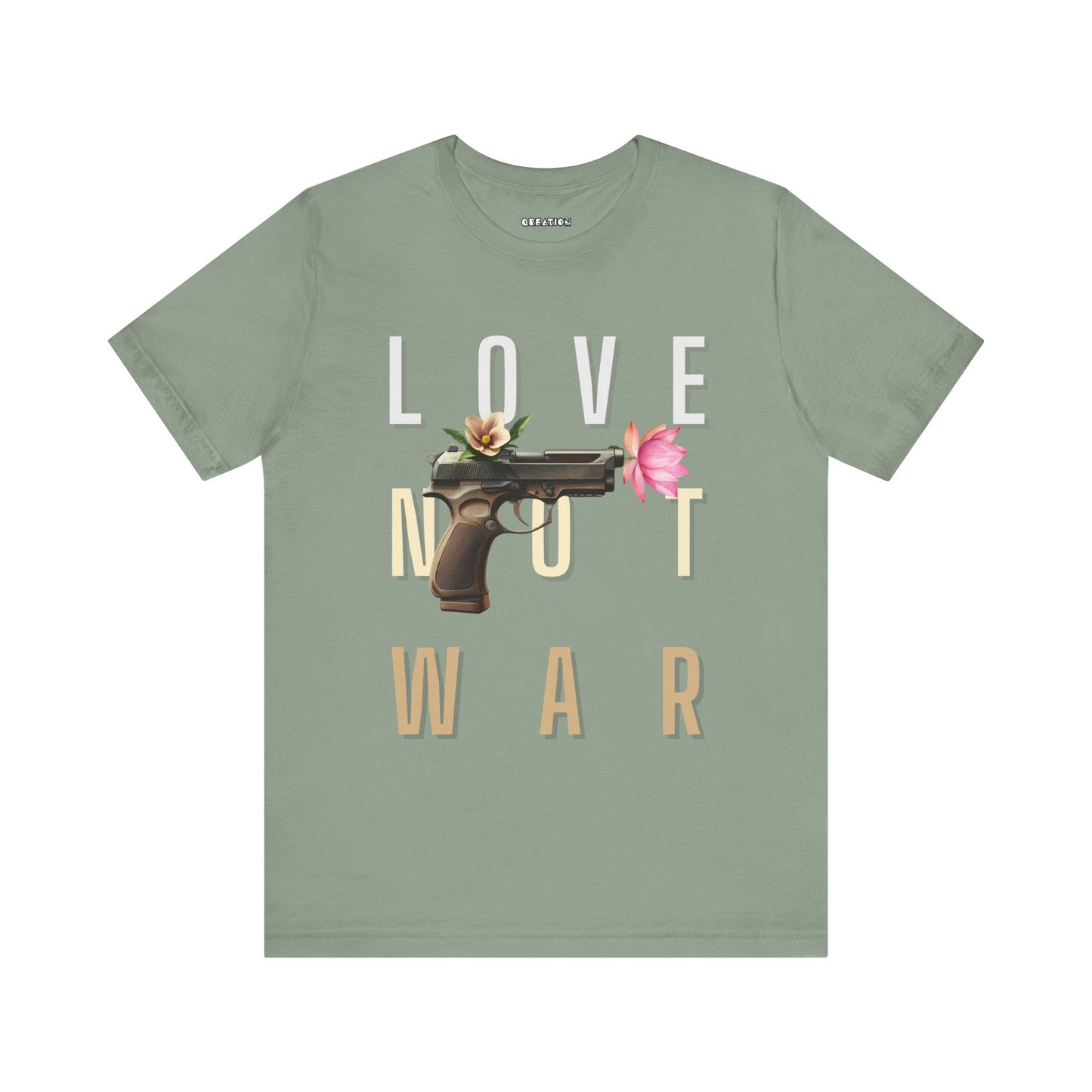 "Love Not War" Style 2 - T-shirt - Graphic Unisex Tee - Edgy Streetwear T-Shirt