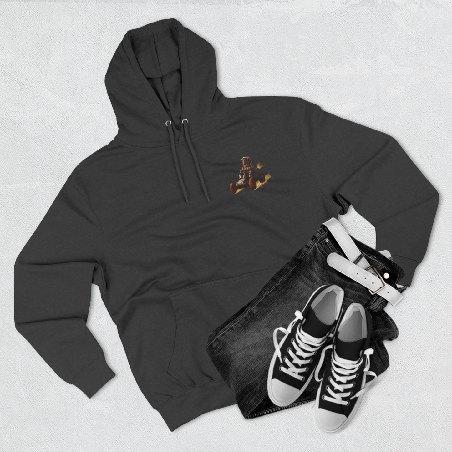 "Cosmic King Adventure" Fleece Hoodie - King of the Cosmos Design