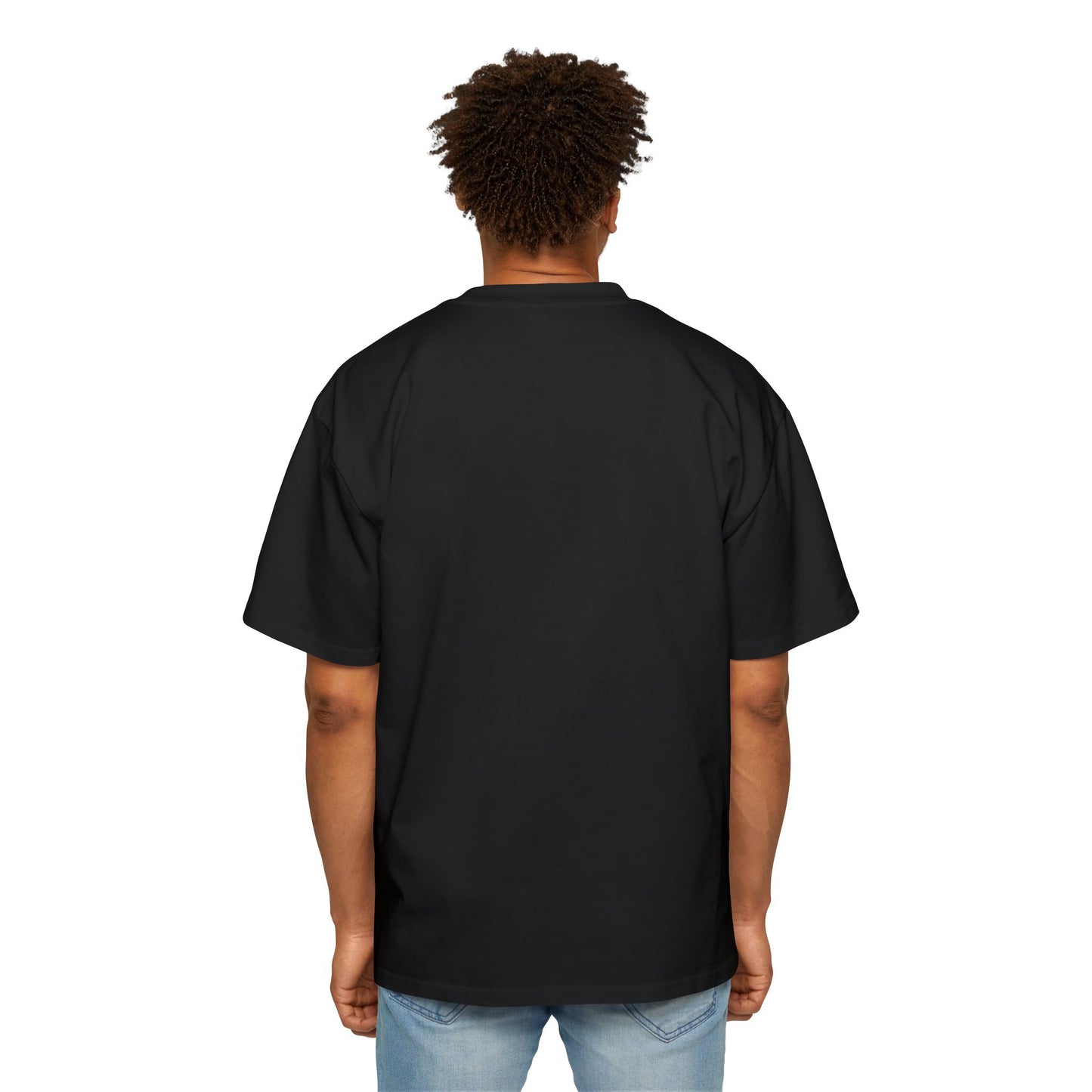"Don't 4get 2..." Men's Oversized Tee - 'Imagine Eat Qreate Sleep Fly Repeat' Graphic Shirt