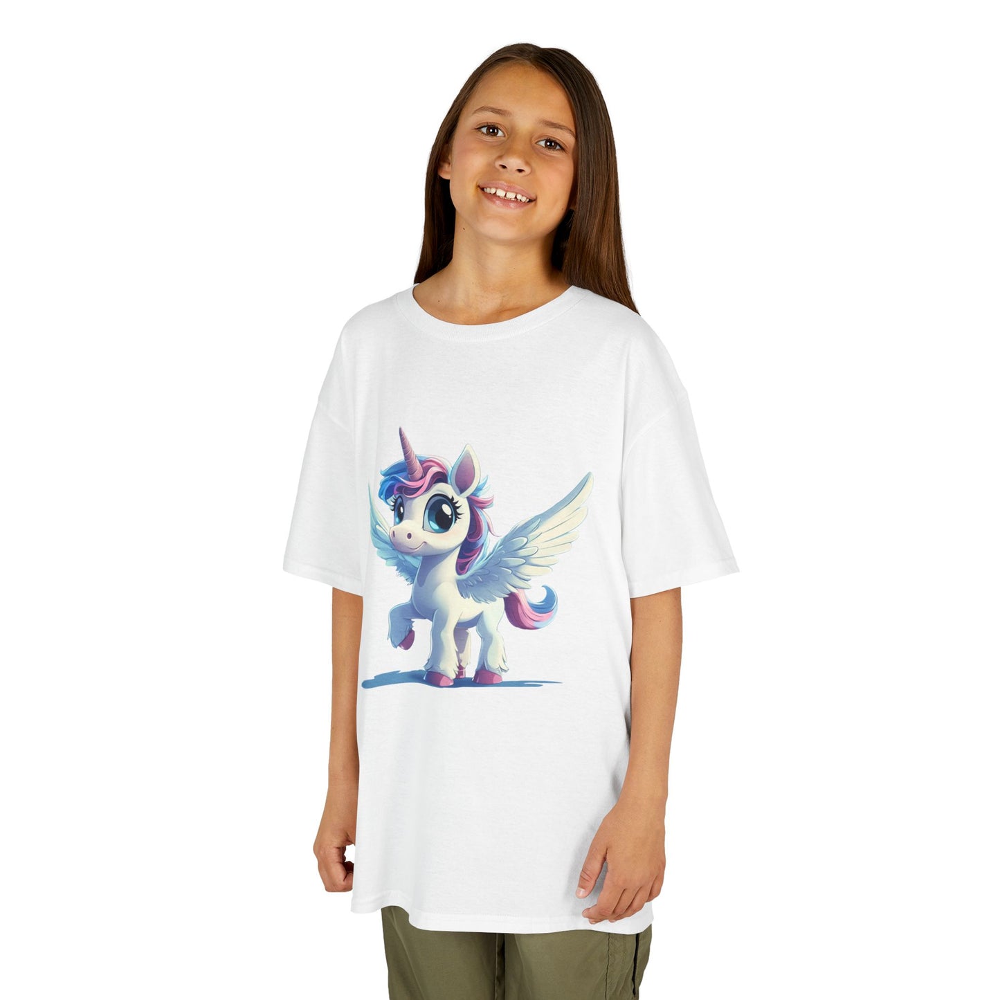 "Alicorn Dream" - Kids Graphic Tee, Cute Children’s Cotton Shirt, Perfect Birthday Gift, Playdate Outfit, Fantasy Tee for Kids