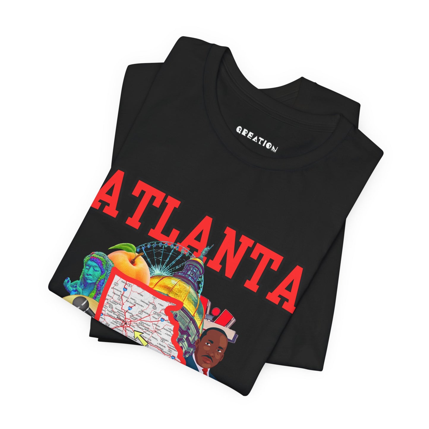 "Atlanta" Graphic Unisex Jersey Short Sleeve Tee - City Pride T-Shirt