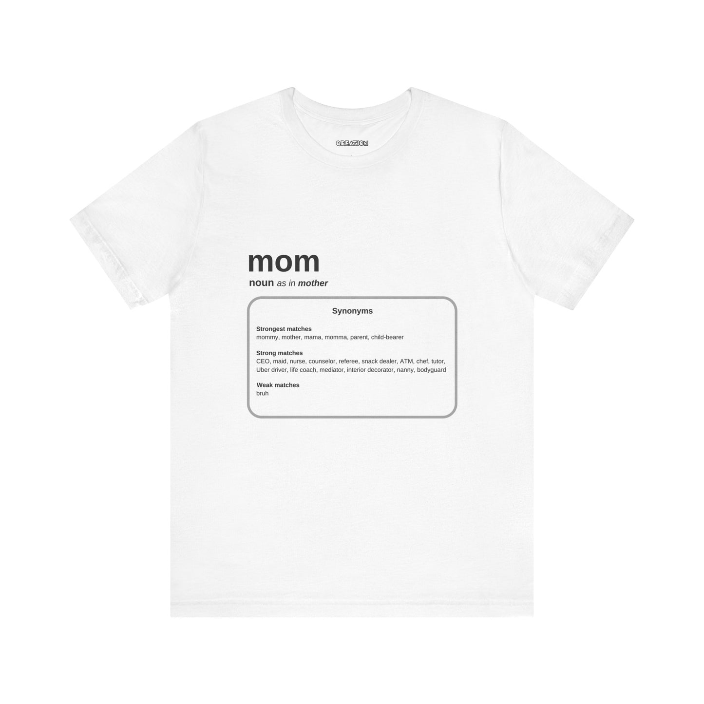 "Mom: By Any Other Name" Graphic Unisex Jersey Short Sleeve T-shirt