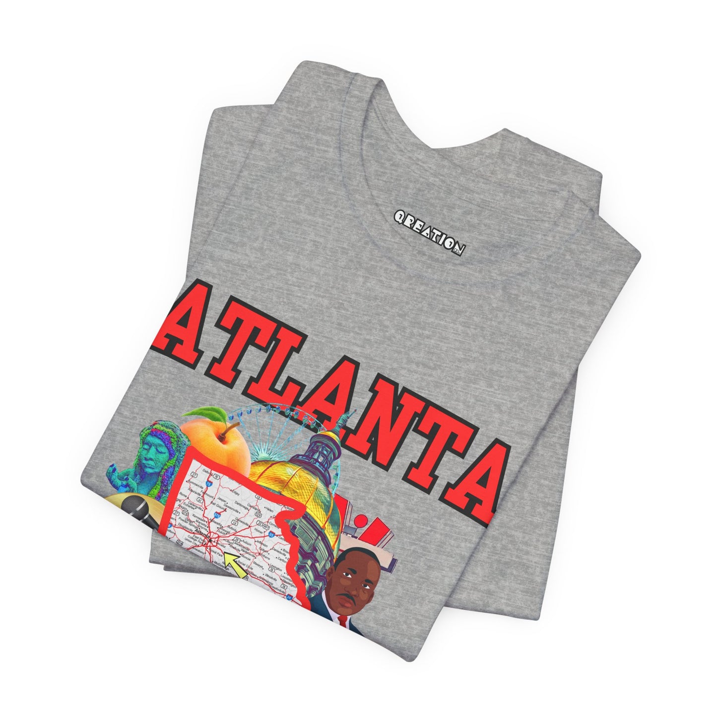 "Atlanta" Graphic Unisex Jersey Short Sleeve Tee - City Pride T-Shirt