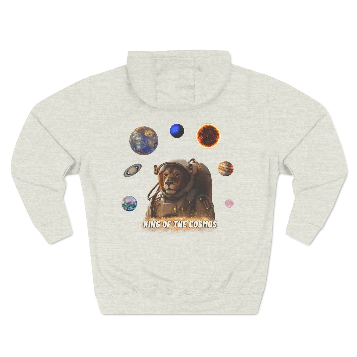 "Cosmic King Adventure" Fleece Hoodie - King of the Cosmos Design