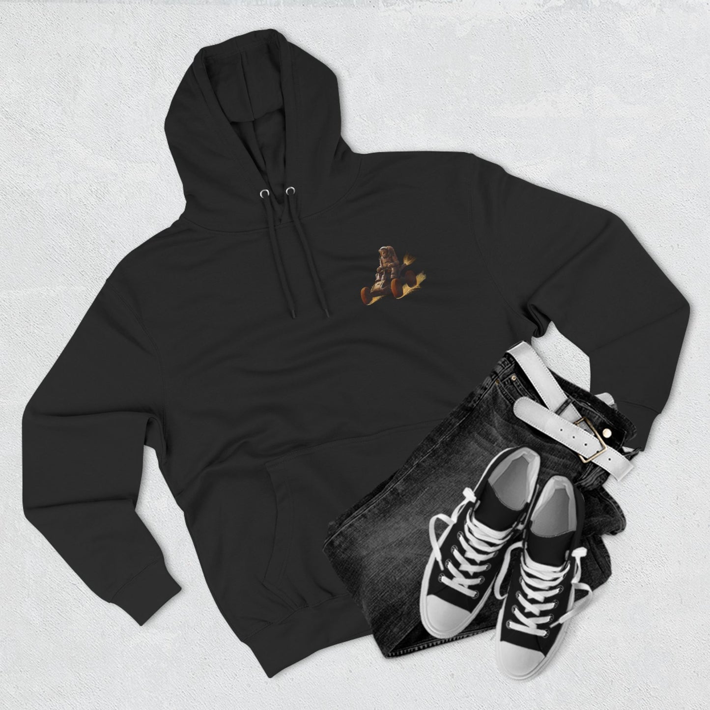 "Cosmic King Adventure" Fleece Hoodie - King of the Cosmos Design