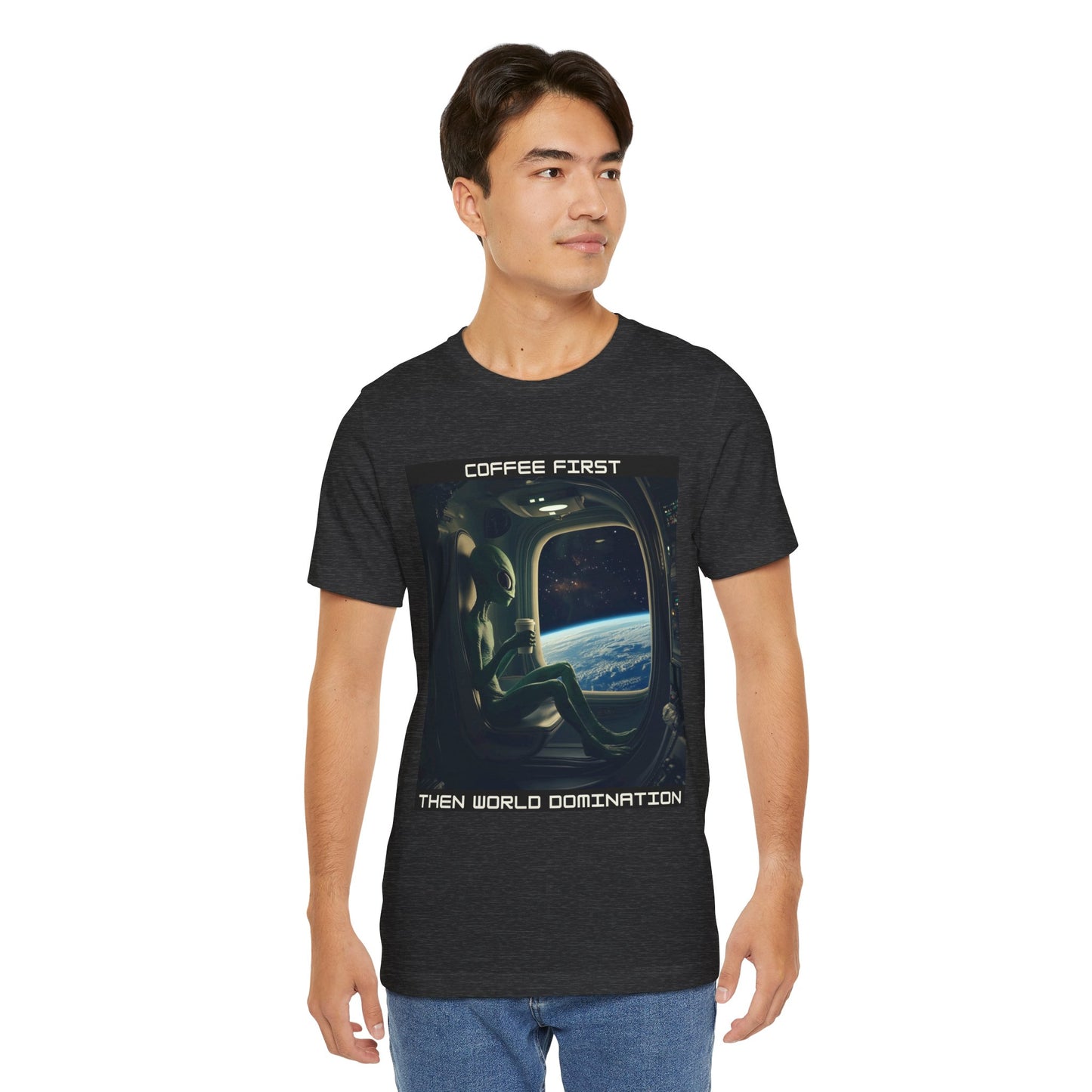 "Coffee Before Conquest" Alien T-shirt