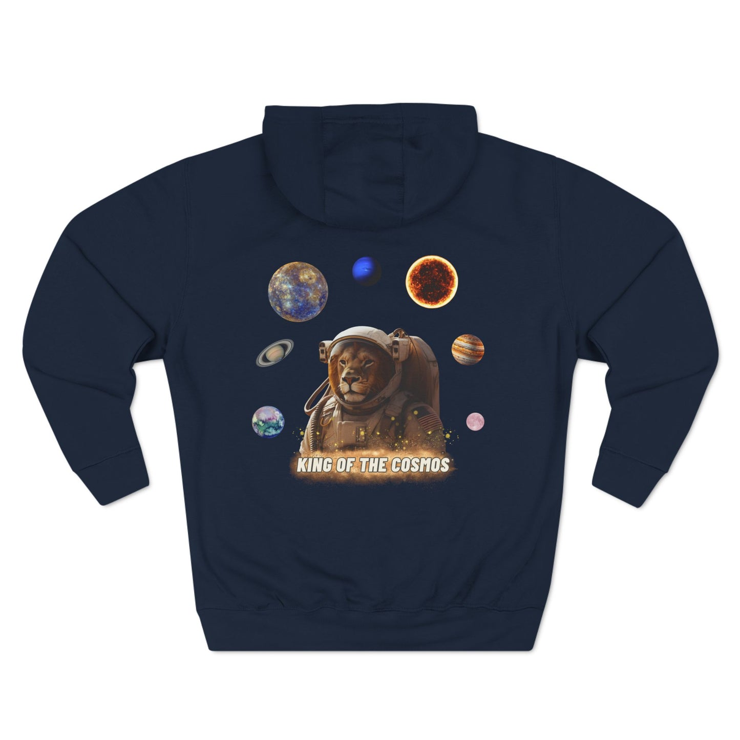 "Cosmic King Adventure" Fleece Hoodie - King of the Cosmos Design