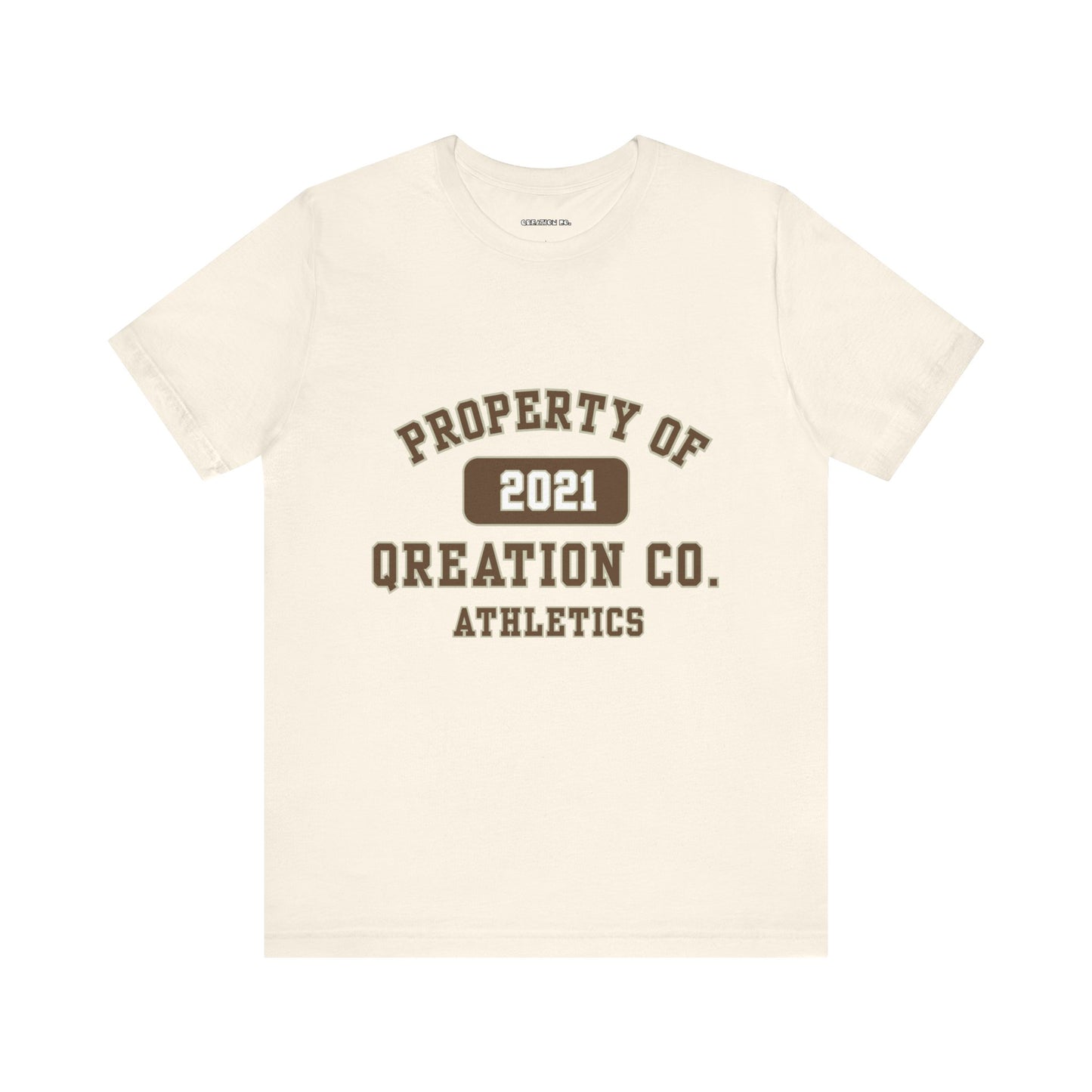 "Qreation Co. Athletics" T-shirt - Athletic Unisex Tee, Casual Wear, Birthday Gift, Sports Apparel, Gift for Him, Gift for Her