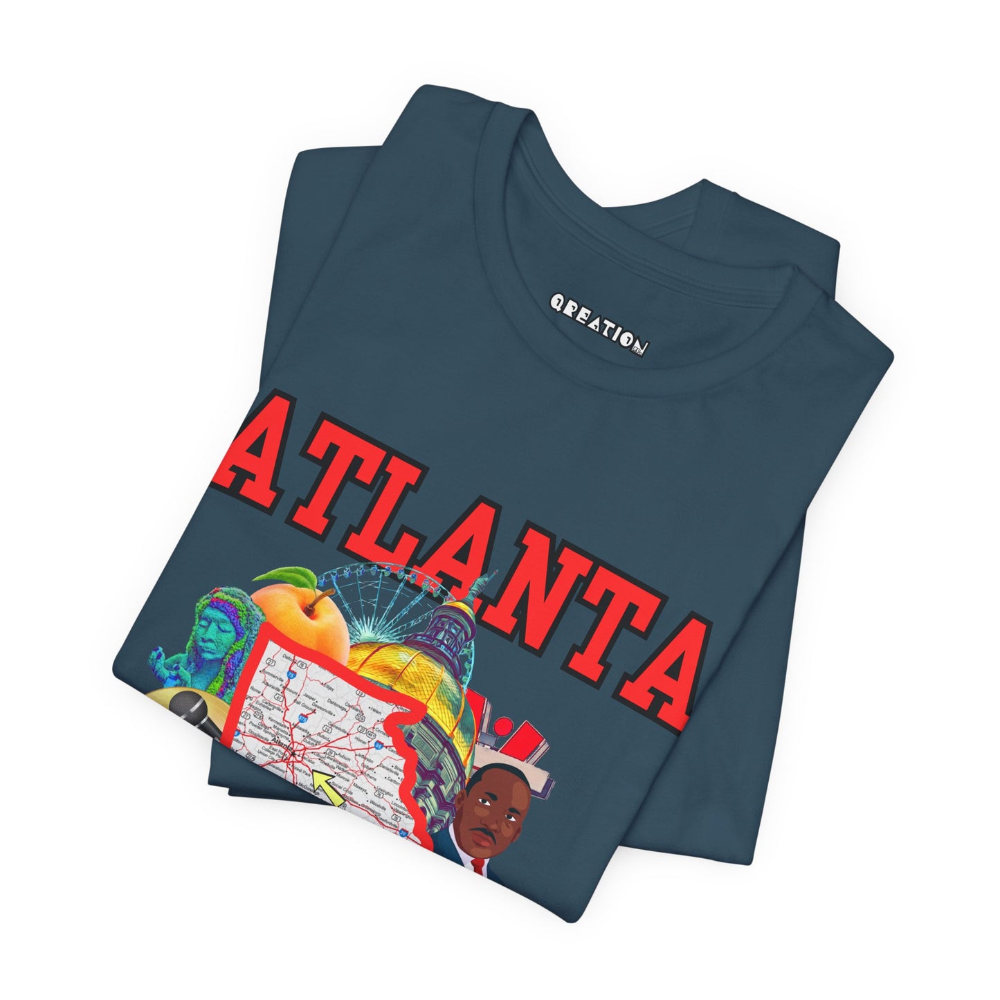 "Atlanta" Graphic Unisex Jersey Short Sleeve Tee - City Pride T-Shirt