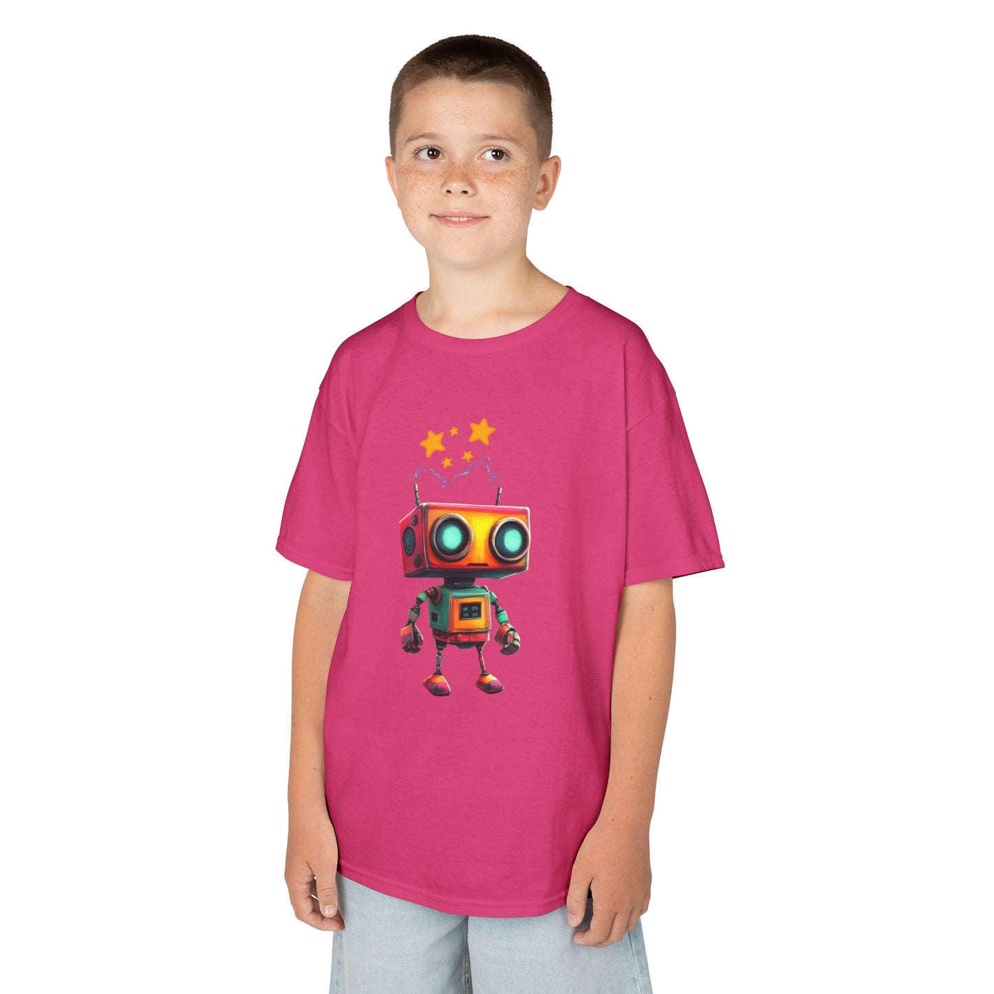 "Bot Blast" - Kids Tee, Fun Apparel for Kids, Perfect for Birthdays, Everyday Wear, Gift for Young Creators, Playful Children's Clothes
