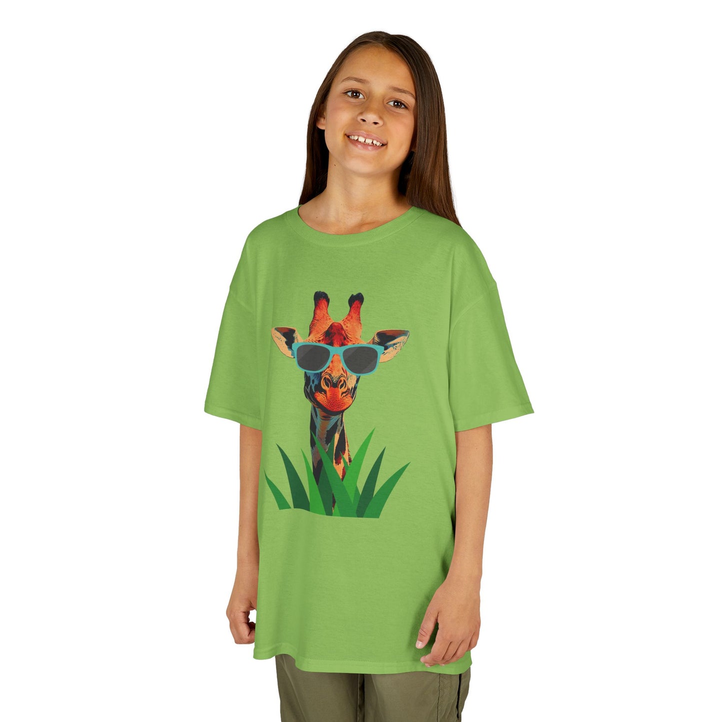 "Too Cool for the Zoo" - Giraffe Kids Tee, Fun Giraffe Shirt, Animal Lover T-Shirt, Birthday Gift, Summer Outing Tee, Casual Kids Apparel