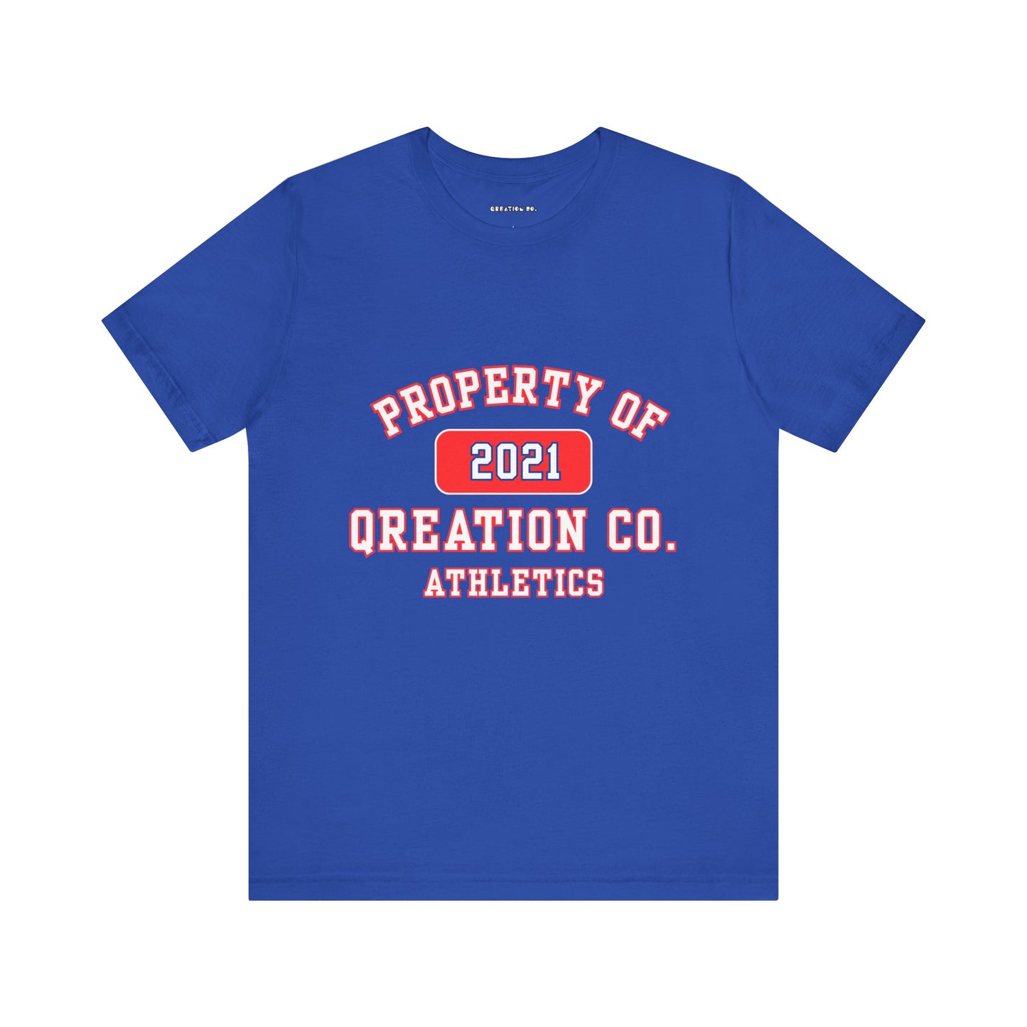 "Qreation Co. Athletics" T-shirt - Athletic Unisex Tee, Casual Wear, Birthday Gift, Sports Apparel, Gift for Him, Gift for Her
