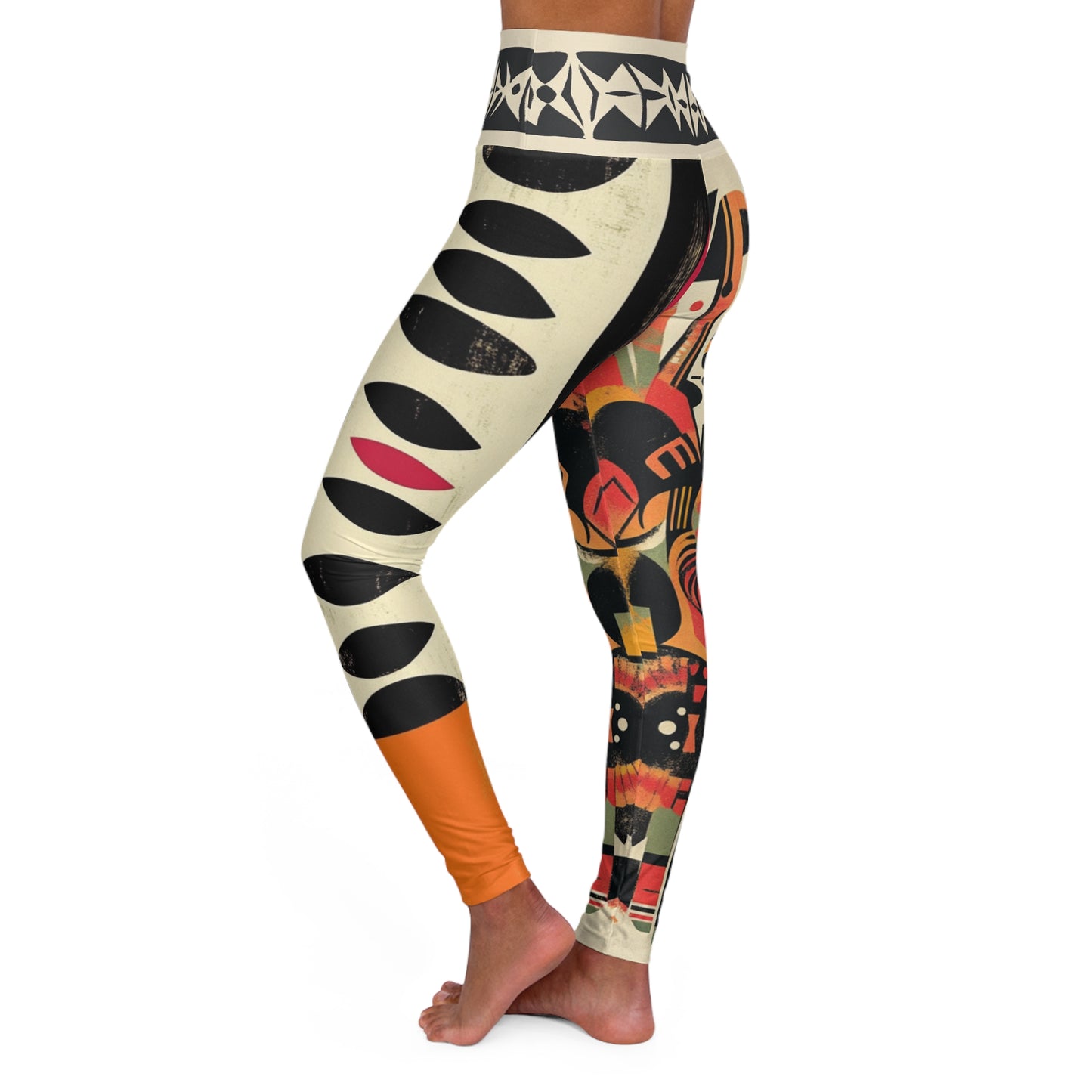 Tribal Adventure - High Waisted Yoga Leggings - Comfortable & Stylish Activewear for Fitness Lovers