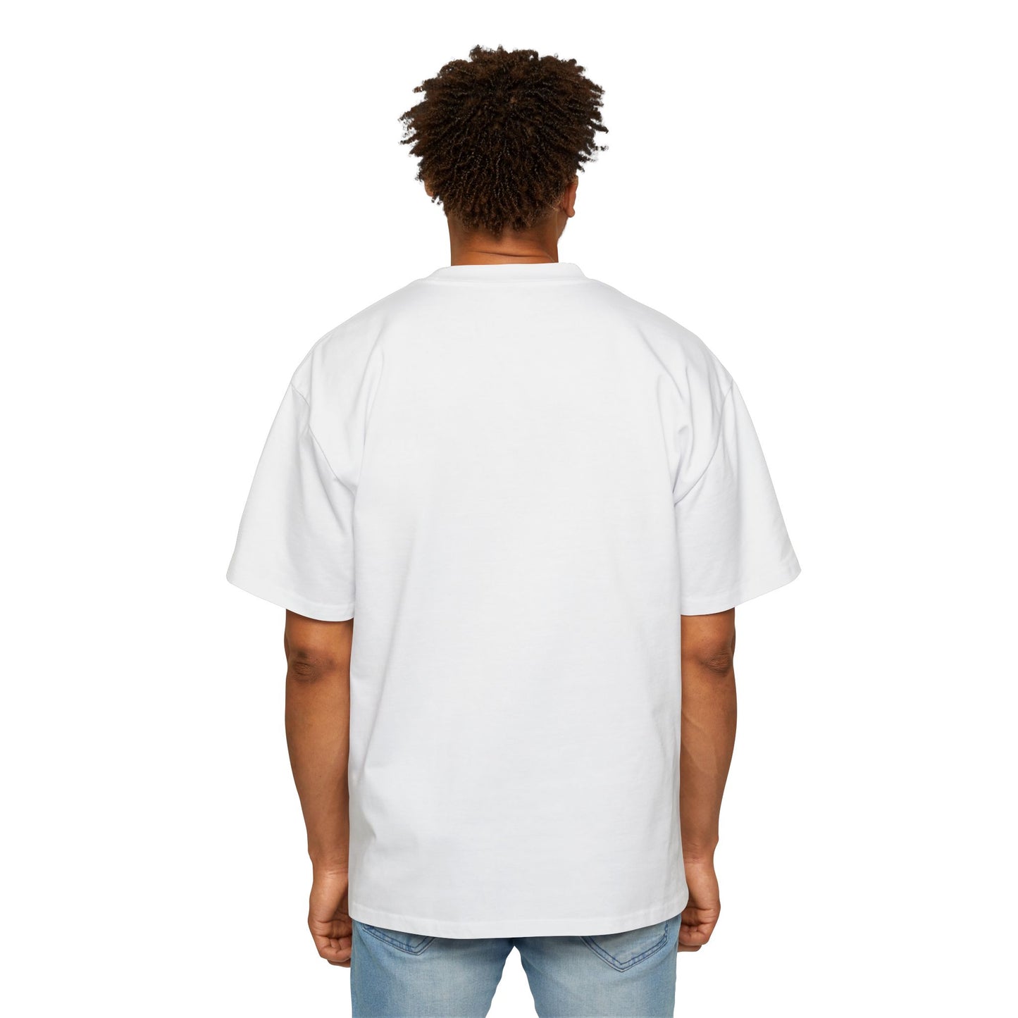 "Don't 4get 2..." Men's Oversized Tee - 'Imagine Eat Qreate Sleep Fly Repeat' Graphic Shirt