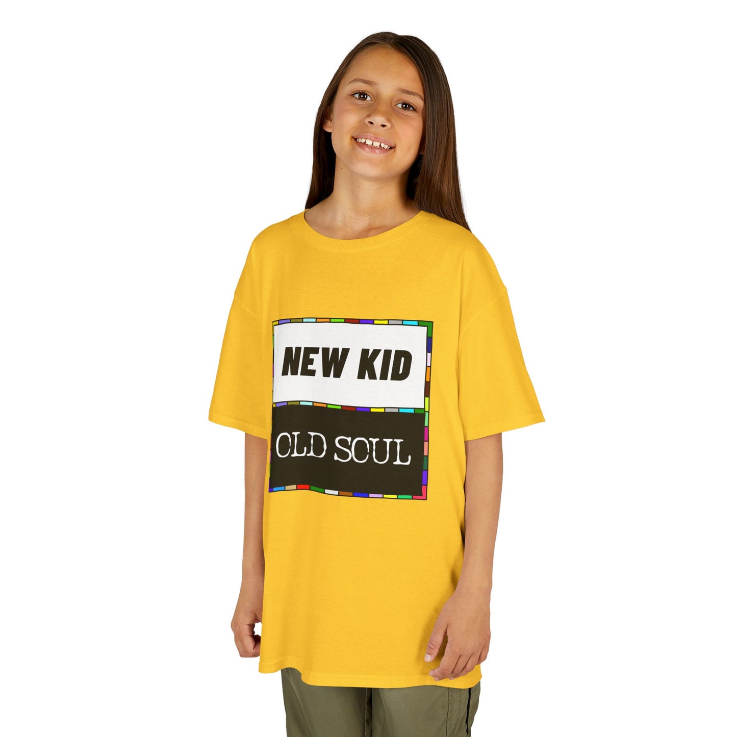 New Kid | Old Soul - Kids' Graphic Tee, Fun Casual Shirt, Perfect for Birthdays, Family Gatherings, Everyday Wear, Unique Gift Idea