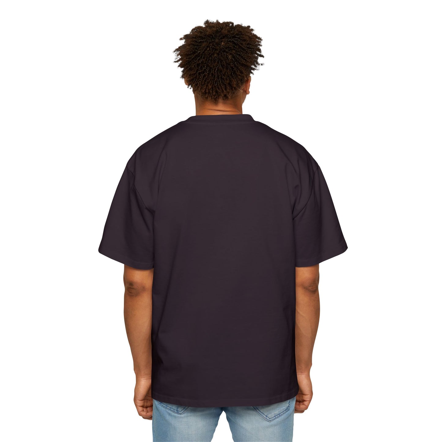 "Don't 4get 2..." Men's Oversized Tee - 'Imagine Eat Qreate Sleep Fly Repeat' Graphic Shirt