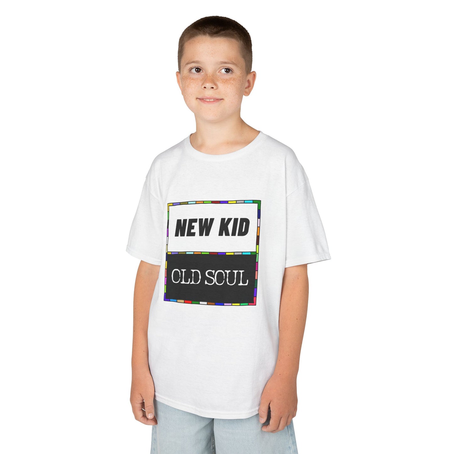 New Kid | Old Soul - Kids' Graphic Tee, Fun Casual Shirt, Perfect for Birthdays, Family Gatherings, Everyday Wear, Unique Gift Idea