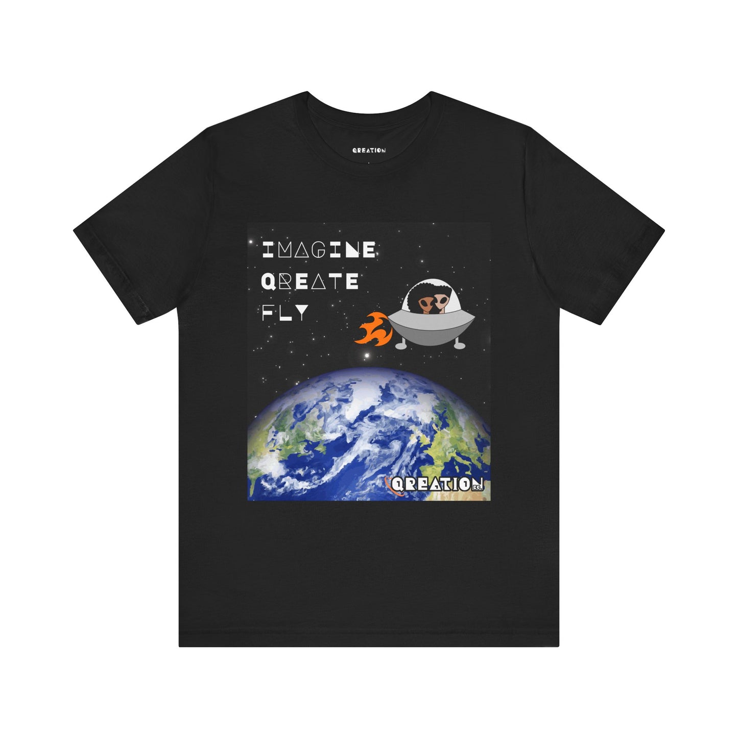 "Imagine, Qreate, Fly" T-shirt