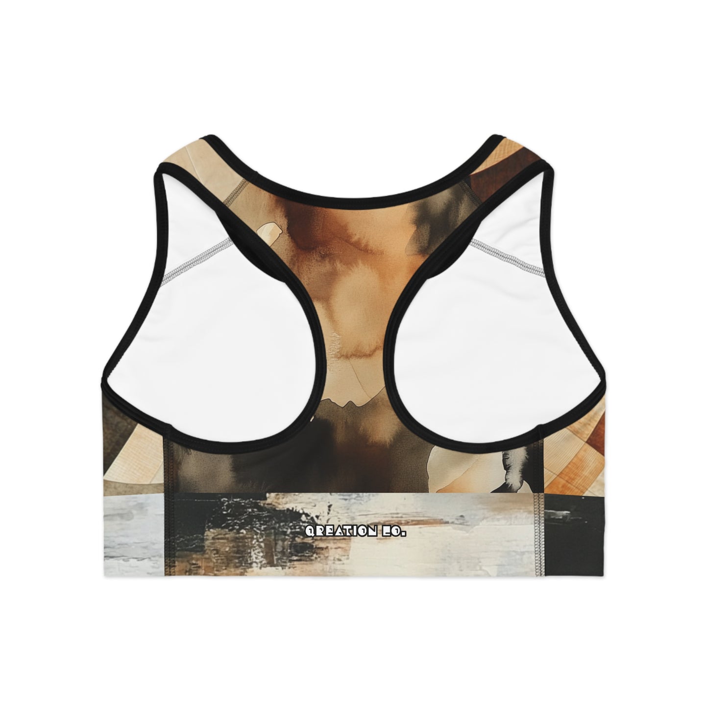 Very Mindful - Abstract Pattern Sports Bra for Active Women