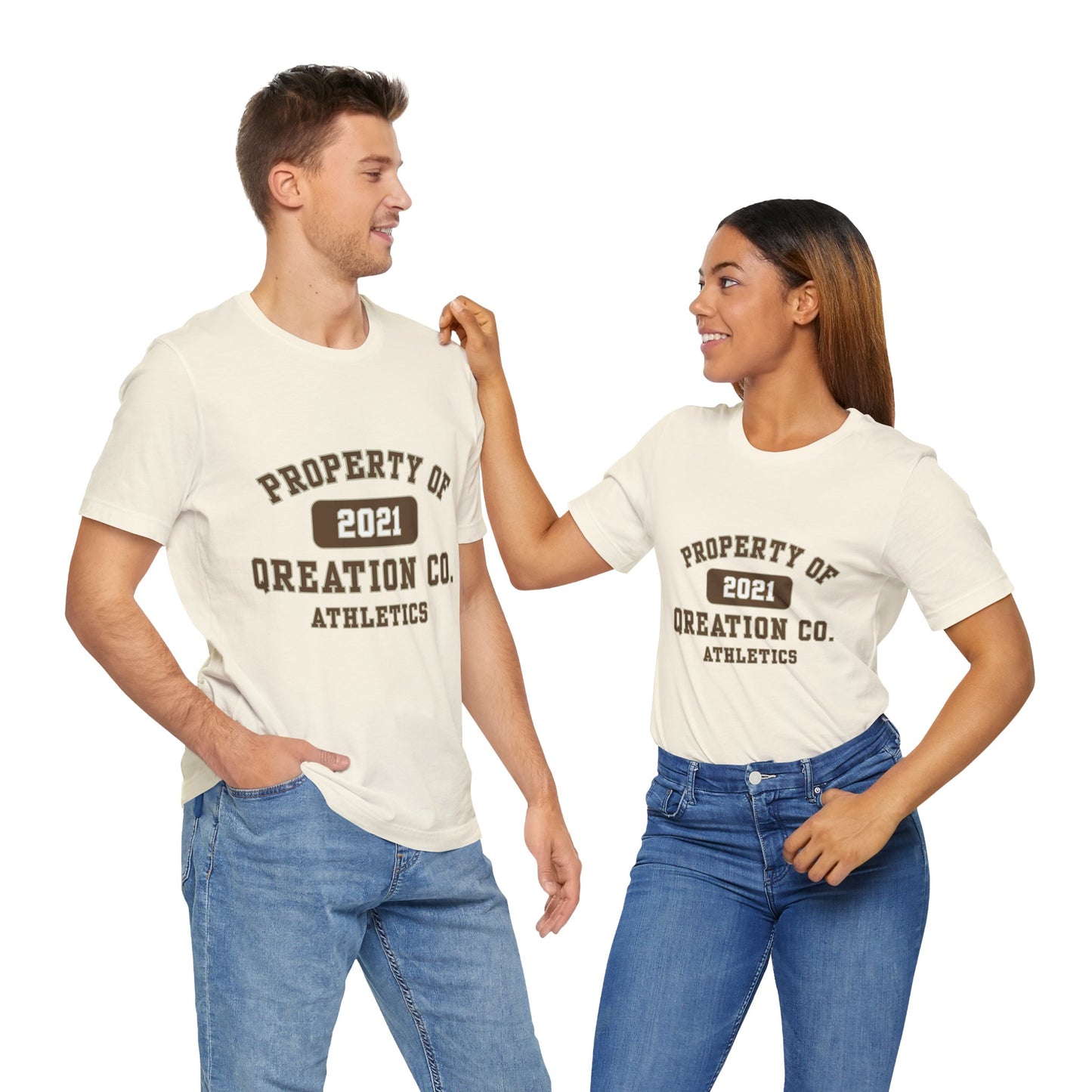 "Qreation Co. Athletics" T-shirt - Athletic Unisex Tee, Casual Wear, Birthday Gift, Sports Apparel, Gift for Him, Gift for Her