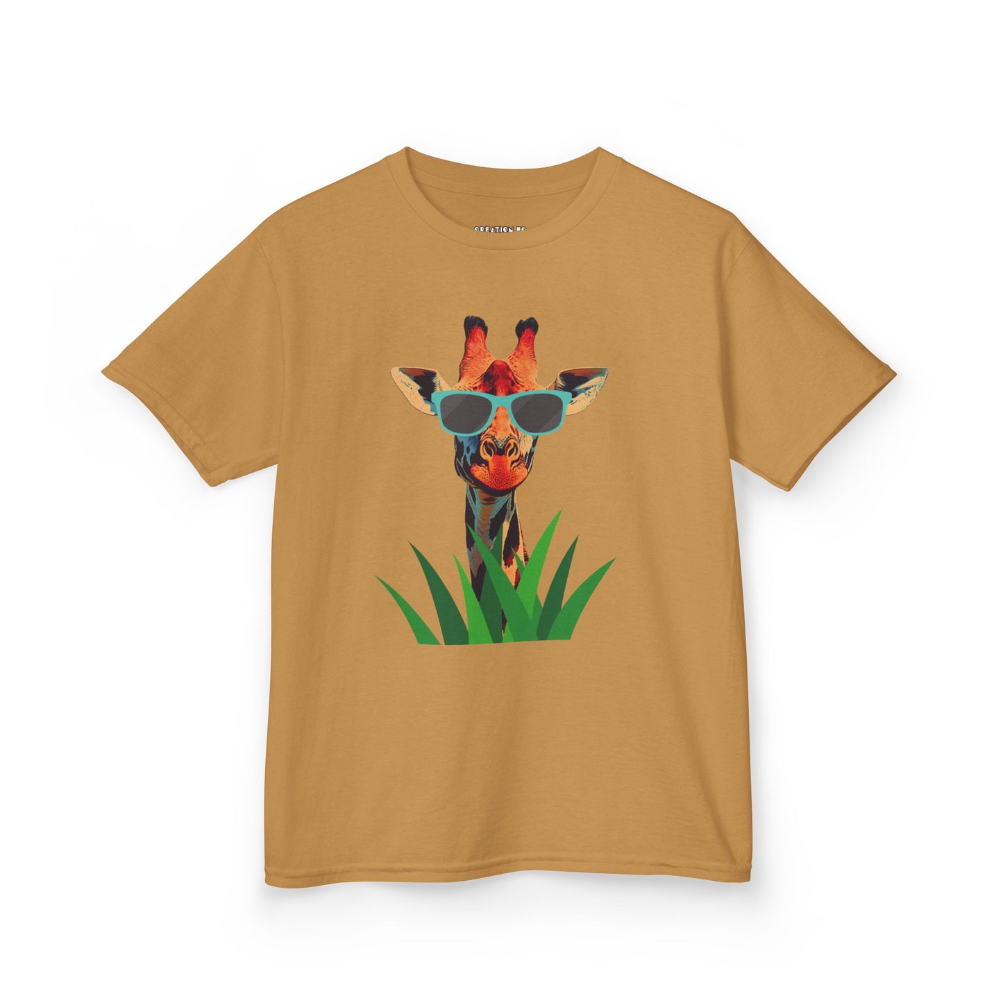 "Too Cool for the Zoo" - Giraffe Kids Tee, Fun Giraffe Shirt, Animal Lover T-Shirt, Birthday Gift, Summer Outing Tee, Casual Kids Apparel