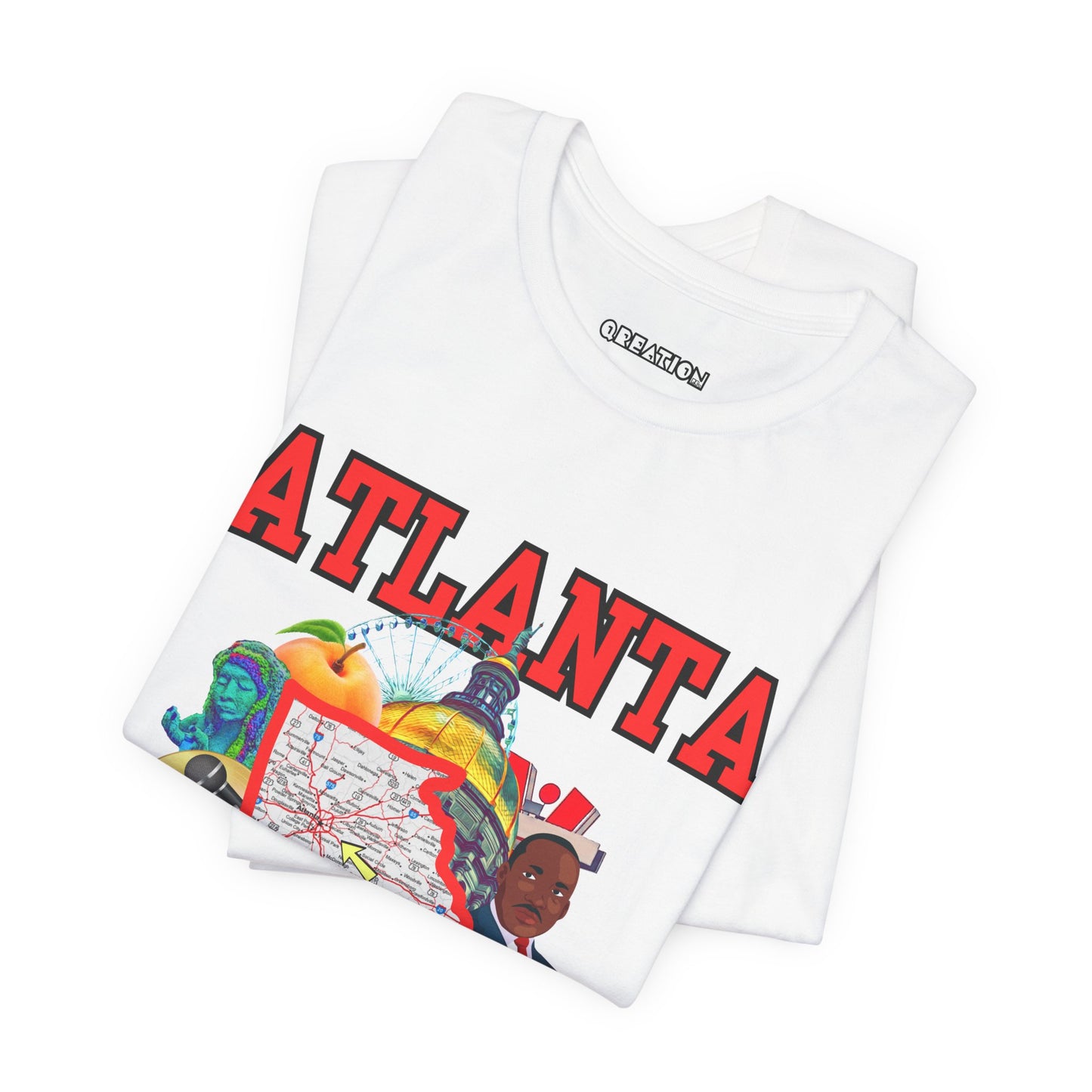 "Atlanta" Graphic Unisex Jersey Short Sleeve Tee - City Pride T-Shirt