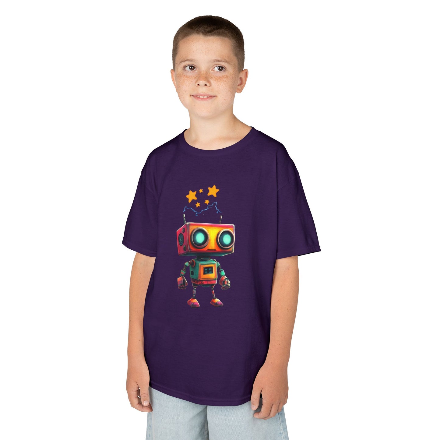 "Bot Blast" - Kids Tee, Fun Apparel for Kids, Perfect for Birthdays, Everyday Wear, Gift for Young Creators, Playful Children's Clothes
