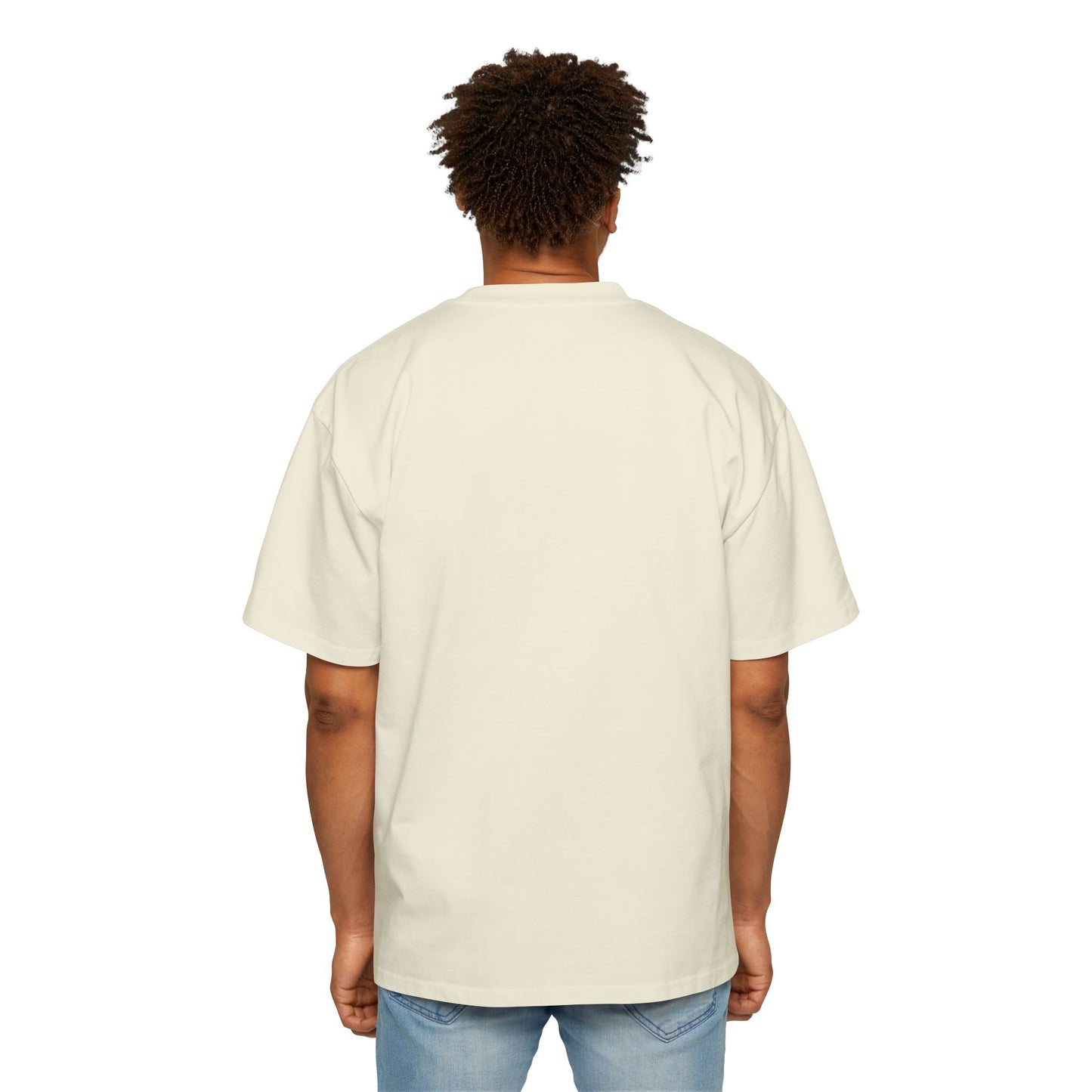"Don't 4get 2..." Men's Oversized Tee - 'Imagine Eat Qreate Sleep Fly Repeat' Graphic Shirt