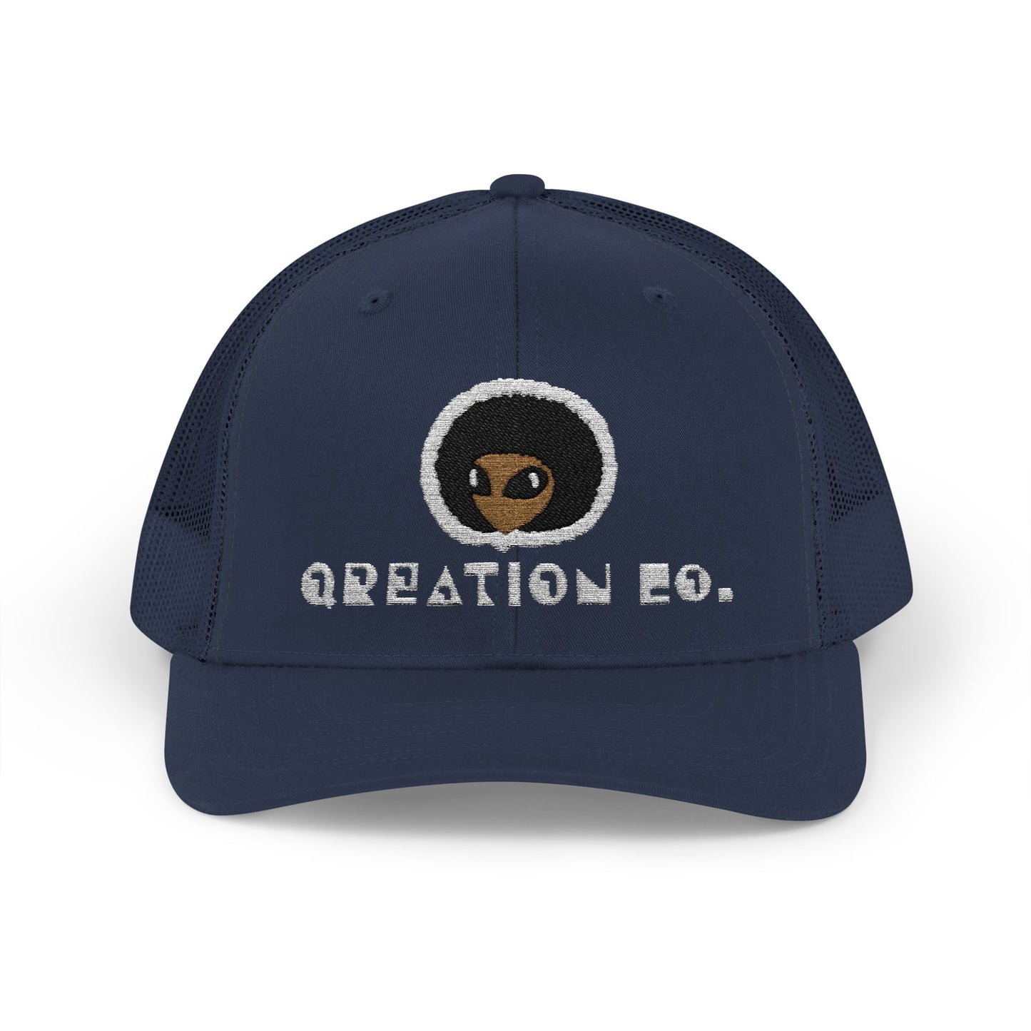 Afro Alien - Trucker Cap - Qreation Co. Snapback Hat for Casual Wear