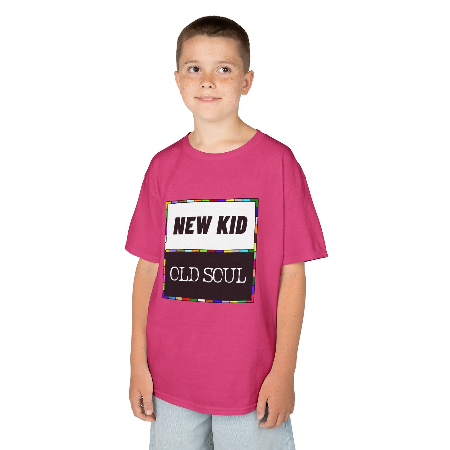 New Kid | Old Soul - Kids' Graphic Tee, Fun Casual Shirt, Perfect for Birthdays, Family Gatherings, Everyday Wear, Unique Gift Idea