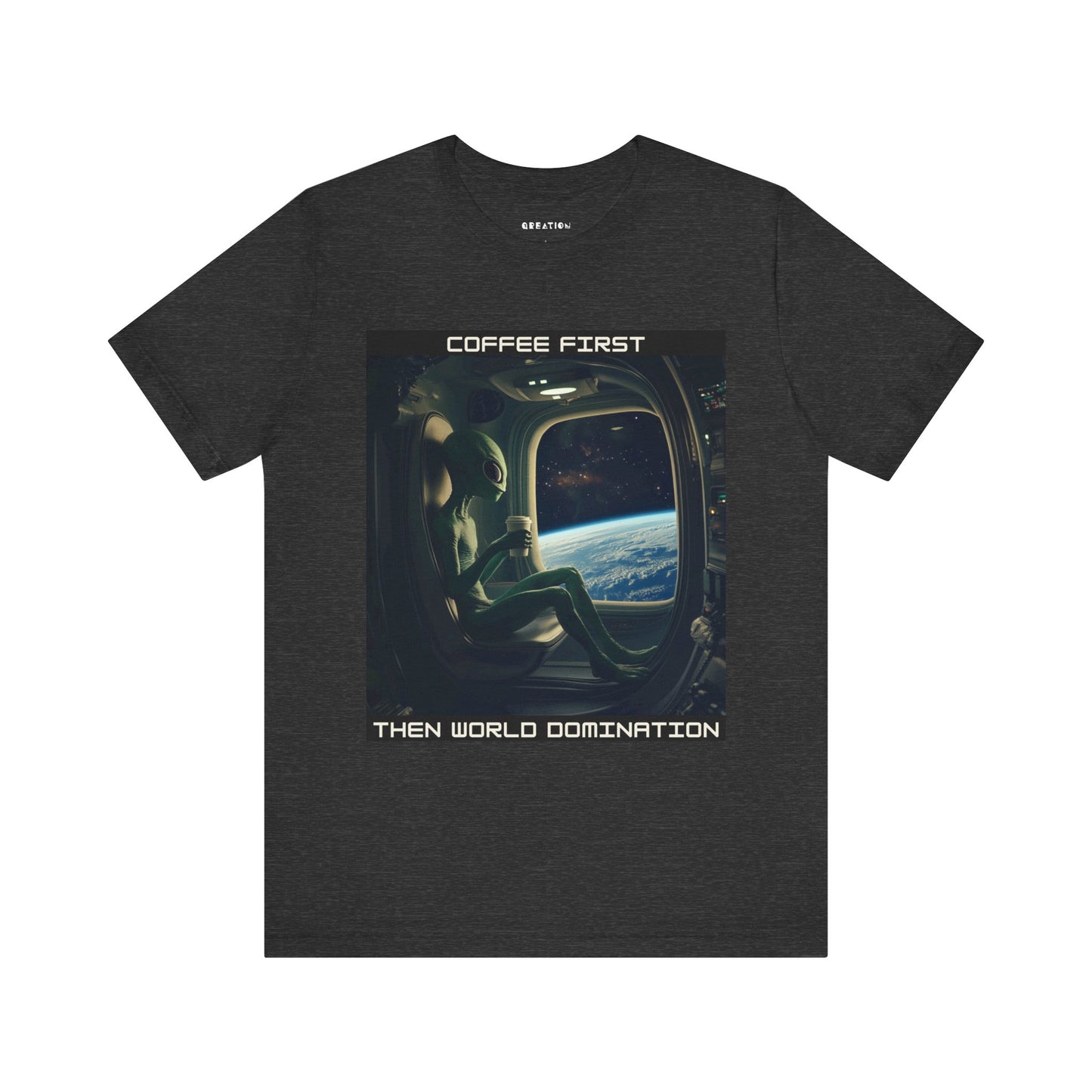 "Coffee Before Conquest" Alien T-shirt