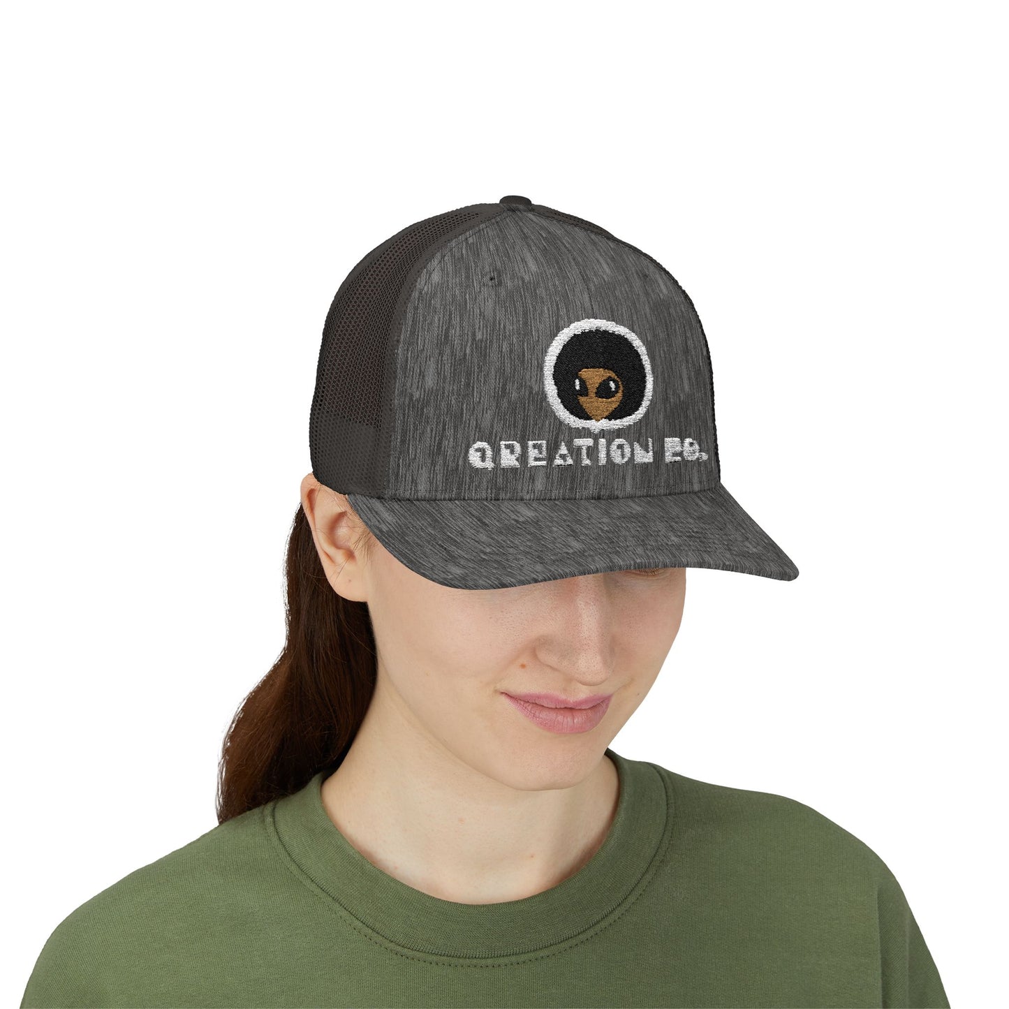 Afro Alien - Trucker Cap - Qreation Co. Snapback Hat for Casual Wear