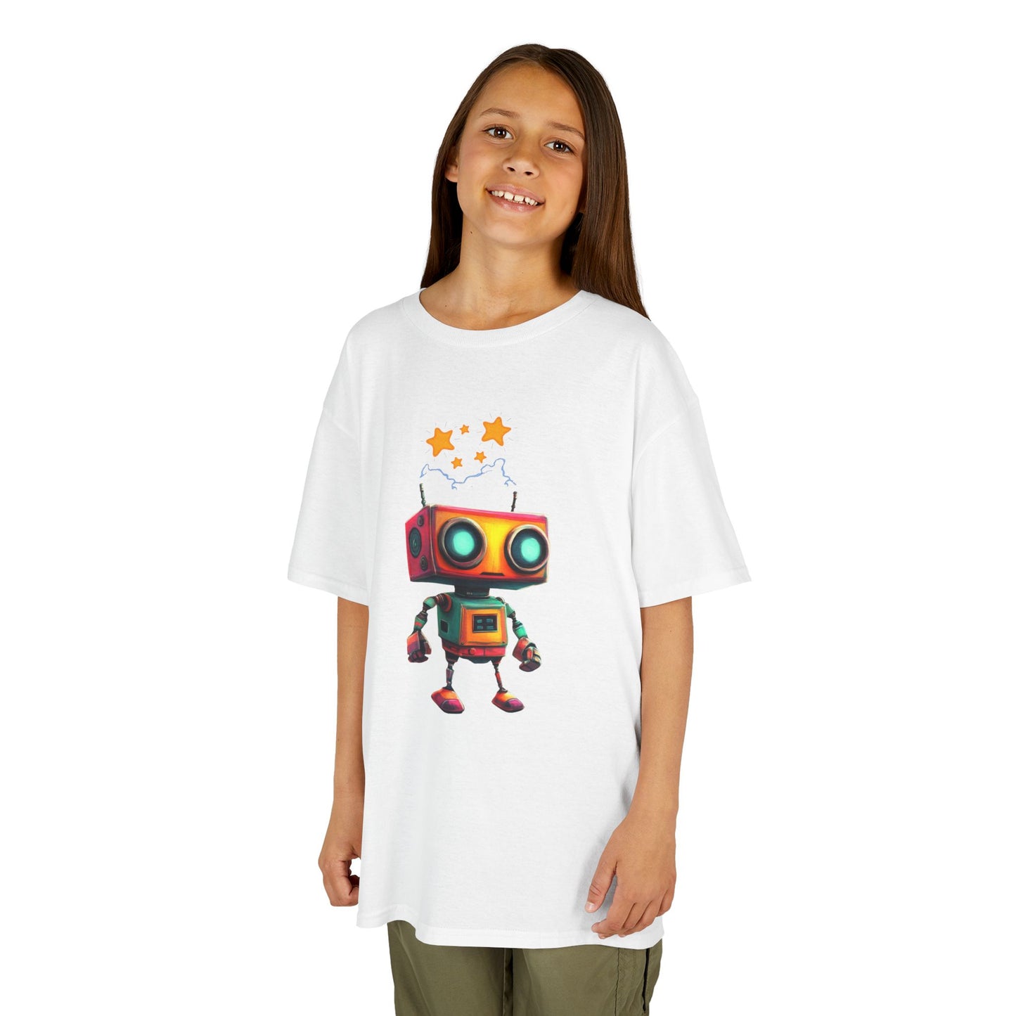 "Bot Blast" - Kids Tee, Fun Apparel for Kids, Perfect for Birthdays, Everyday Wear, Gift for Young Creators, Playful Children's Clothes