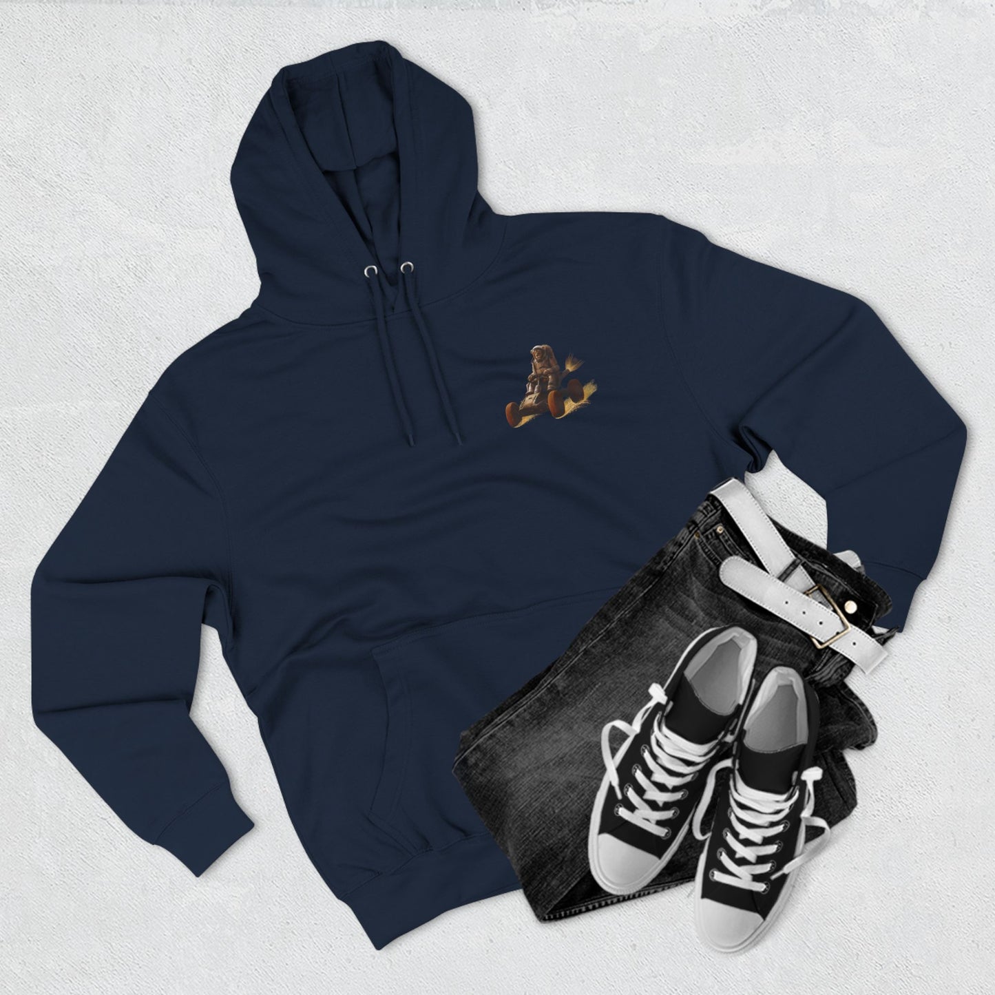 "Cosmic King Adventure" Fleece Hoodie - King of the Cosmos Design