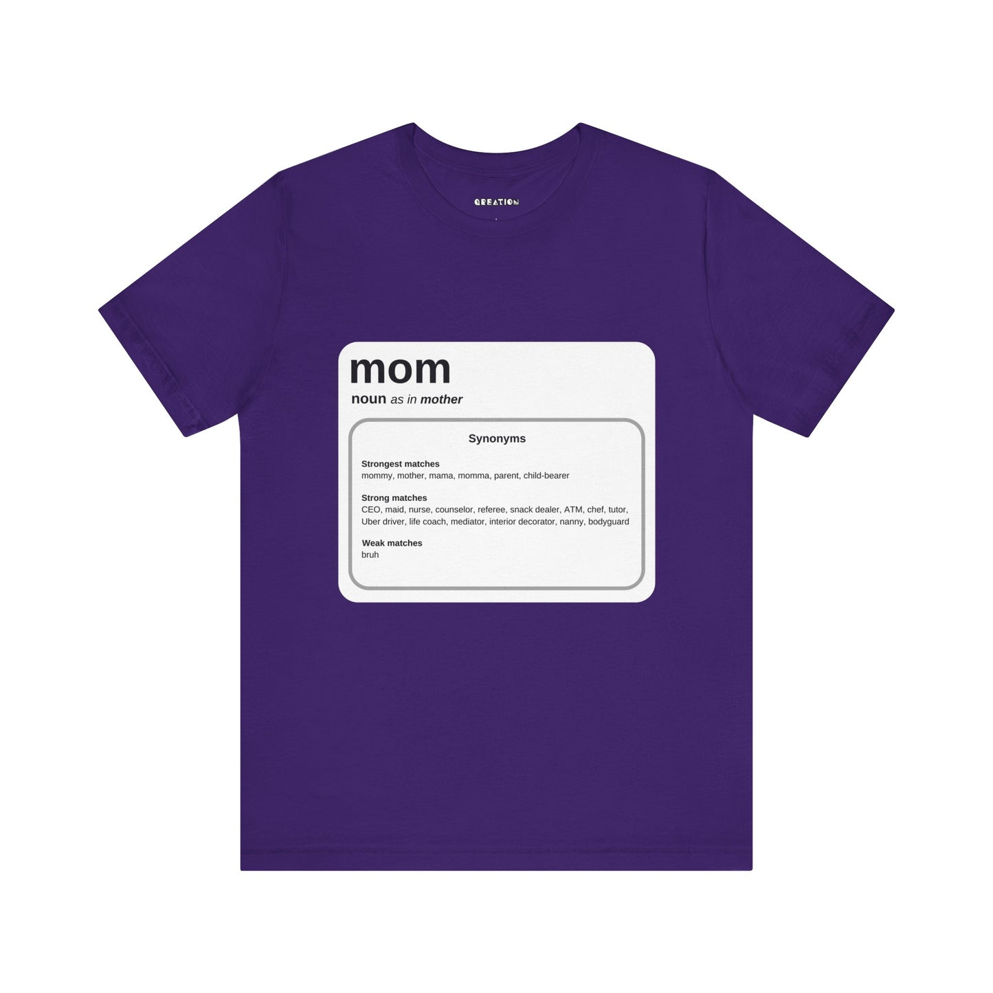 "Mom: By Any Other Name" Graphic Unisex Jersey Short Sleeve T-shirt