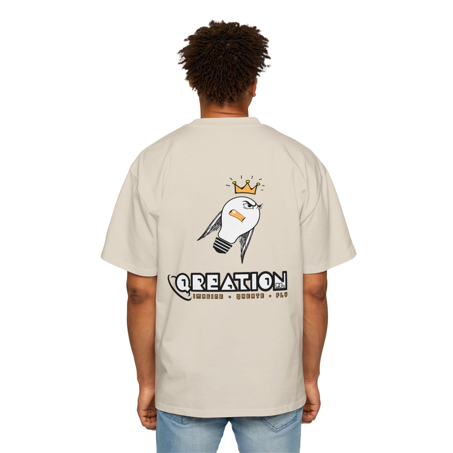"Mr. Lit" Graphic Men's Heavy Oversized Tee - Urban Style T-Shirt