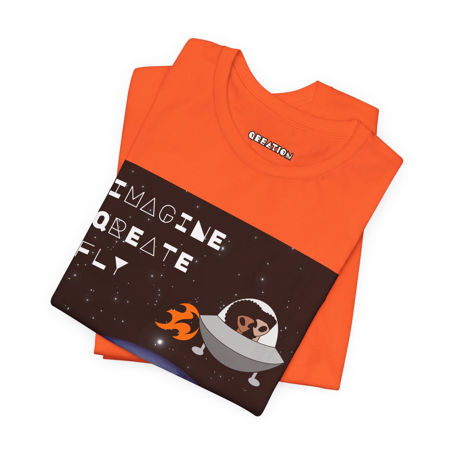 "Imagine, Qreate, Fly" T-shirt