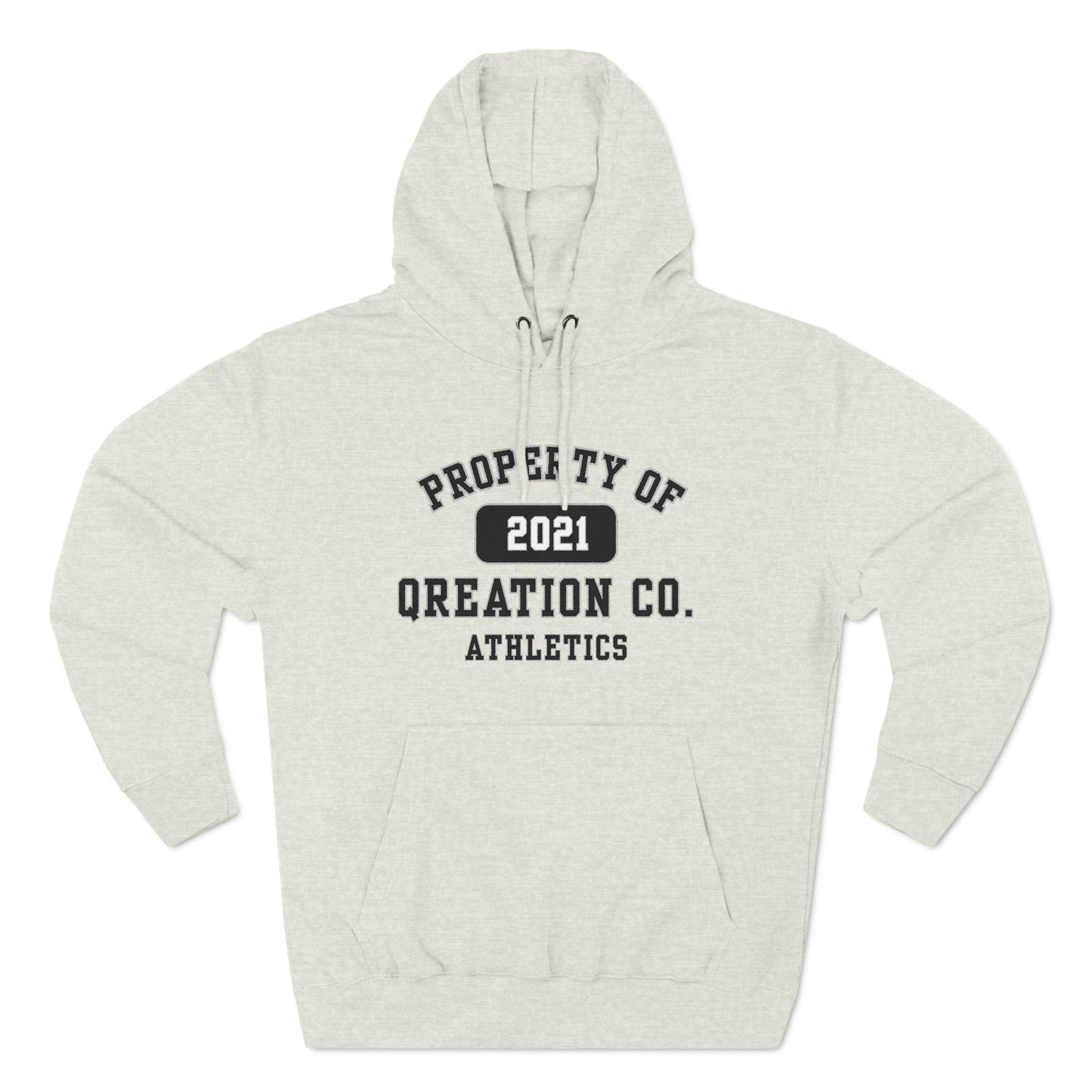 "Qreation Co. Athletics" Hoodie - Cozy Fleece Sweatshirt