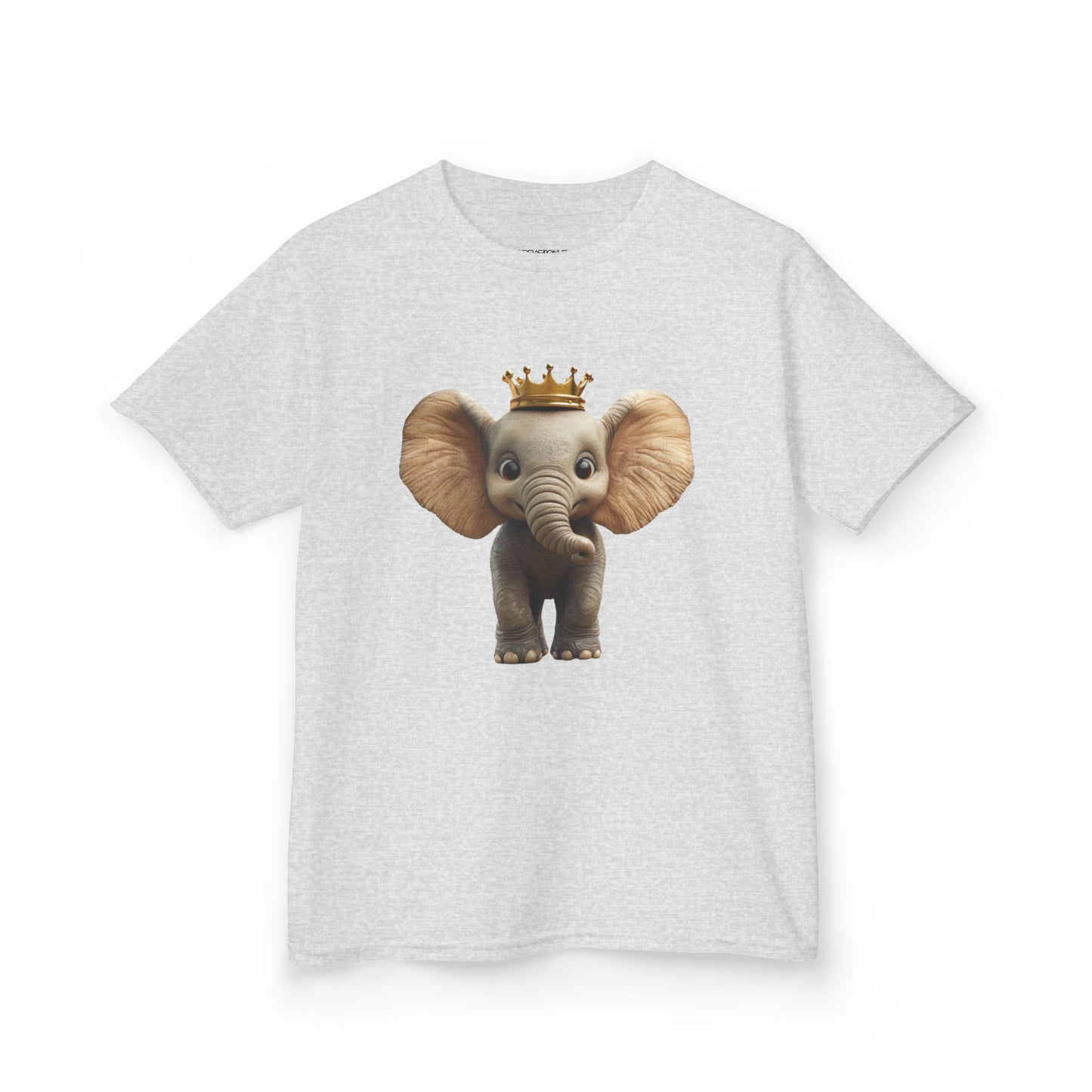 "Royal Elephant" - Kids Tee, Cute Elephant T-Shirt, Children's Apparel, Birthday Gift, Animal Lover Shirt, Fun Kids Clothing