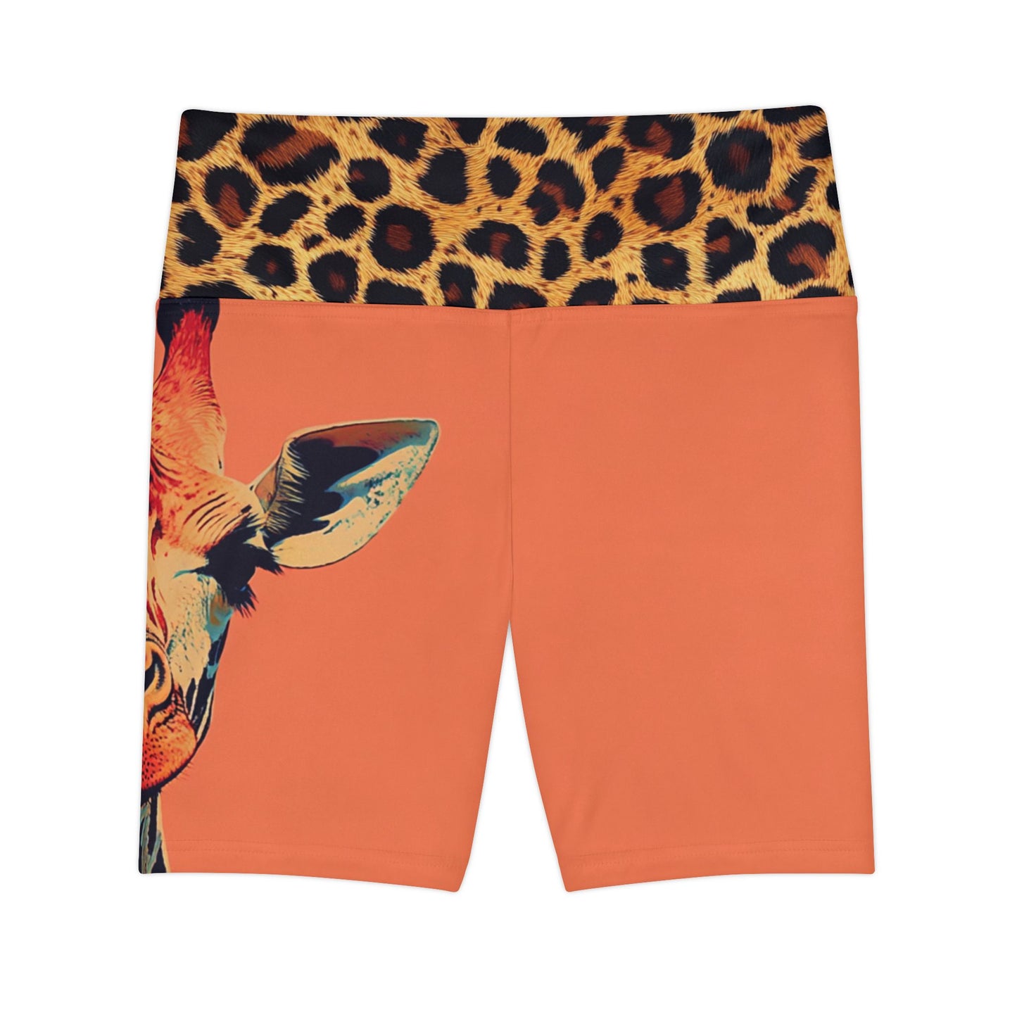 Sahara - Wildlife Inspired Women's Workout legging Shorts - Vibrant Animal Print Activewear