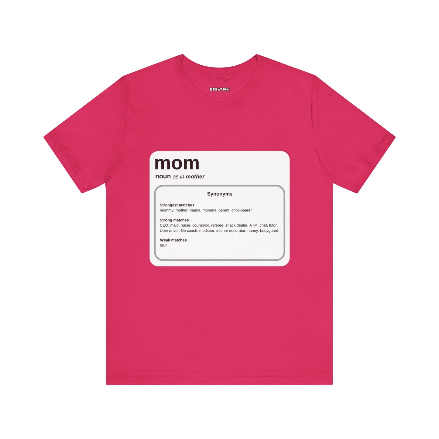 "Mom: By Any Other Name" Graphic Unisex Jersey Short Sleeve T-shirt