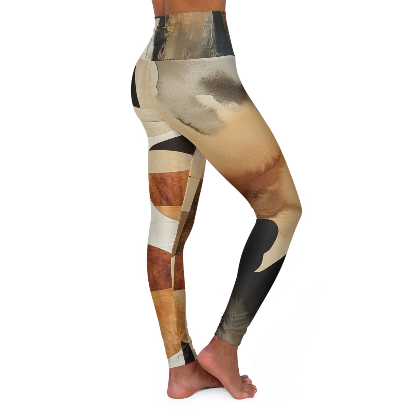 Very Mindful - Artistic High Waisted Yoga Leggings - Stylish Activewear for Fitness Enthusiasts