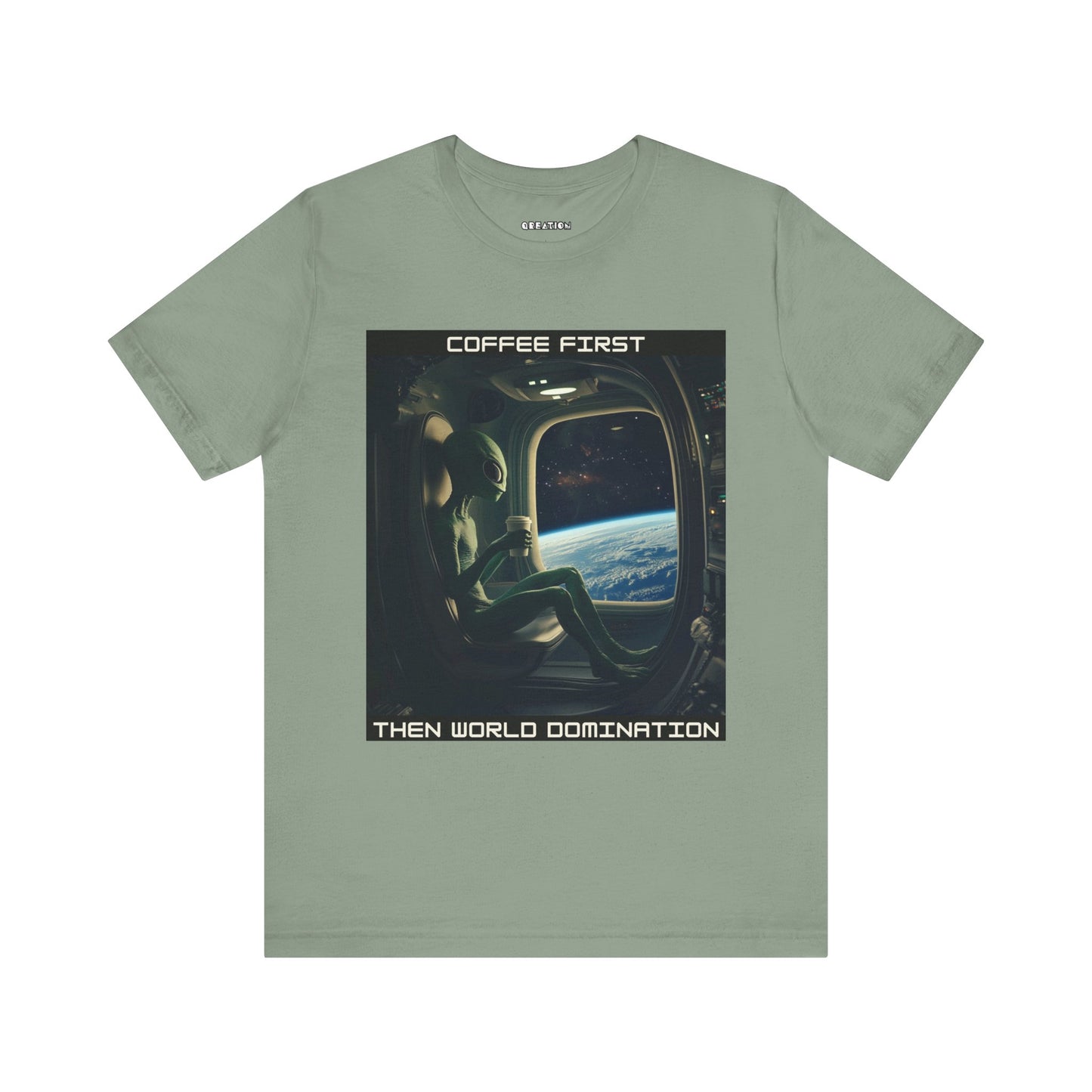 "Coffee Before Conquest" Alien T-shirt
