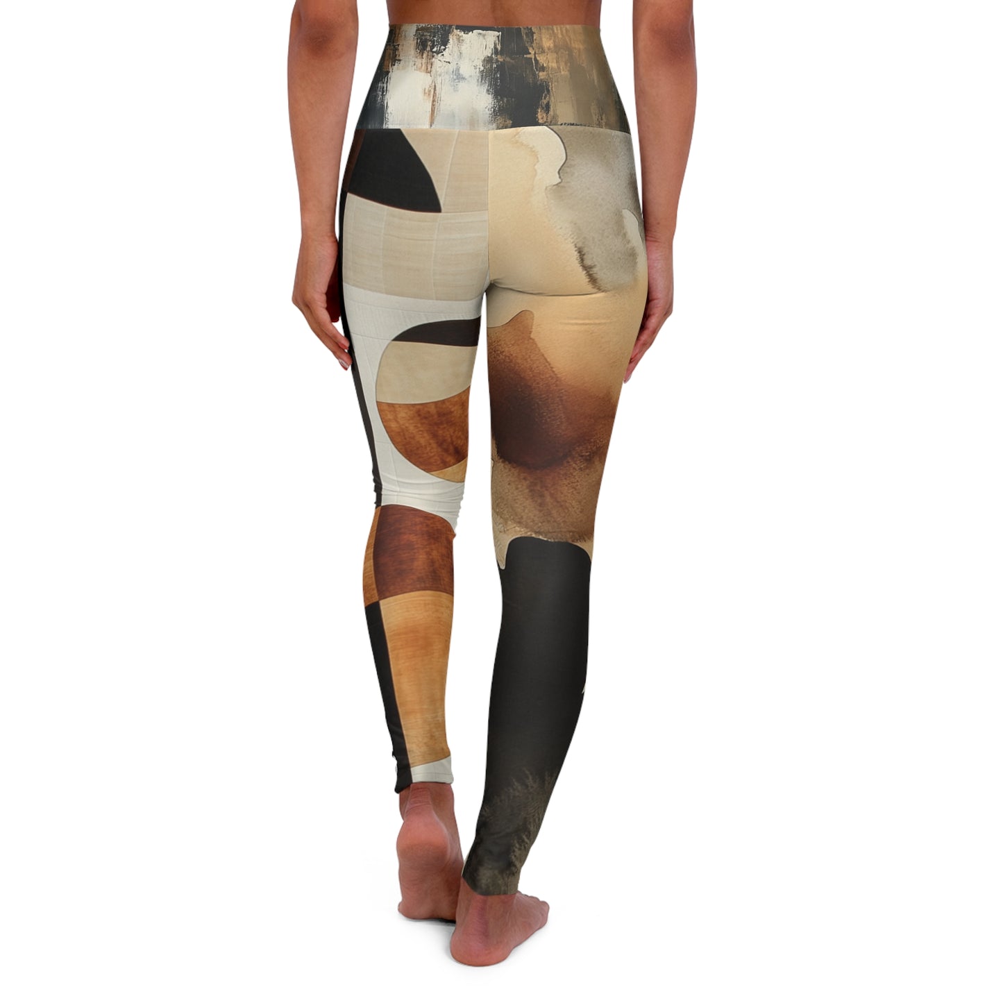 Very Mindful - Artistic High Waisted Yoga Leggings - Stylish Activewear for Fitness Enthusiasts