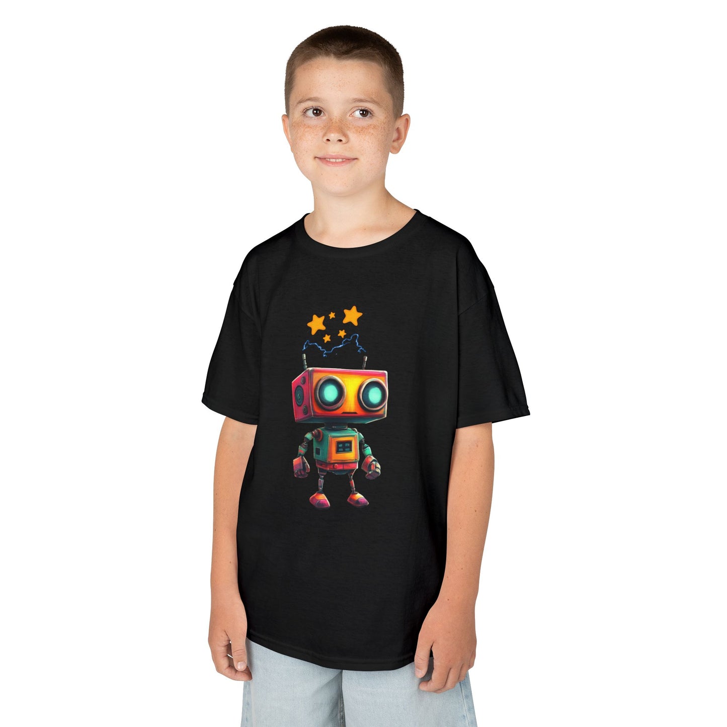 "Bot Blast" - Kids Tee, Fun Apparel for Kids, Perfect for Birthdays, Everyday Wear, Gift for Young Creators, Playful Children's Clothes